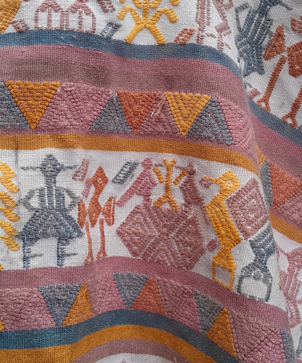 Playful Nebaj huipil on white