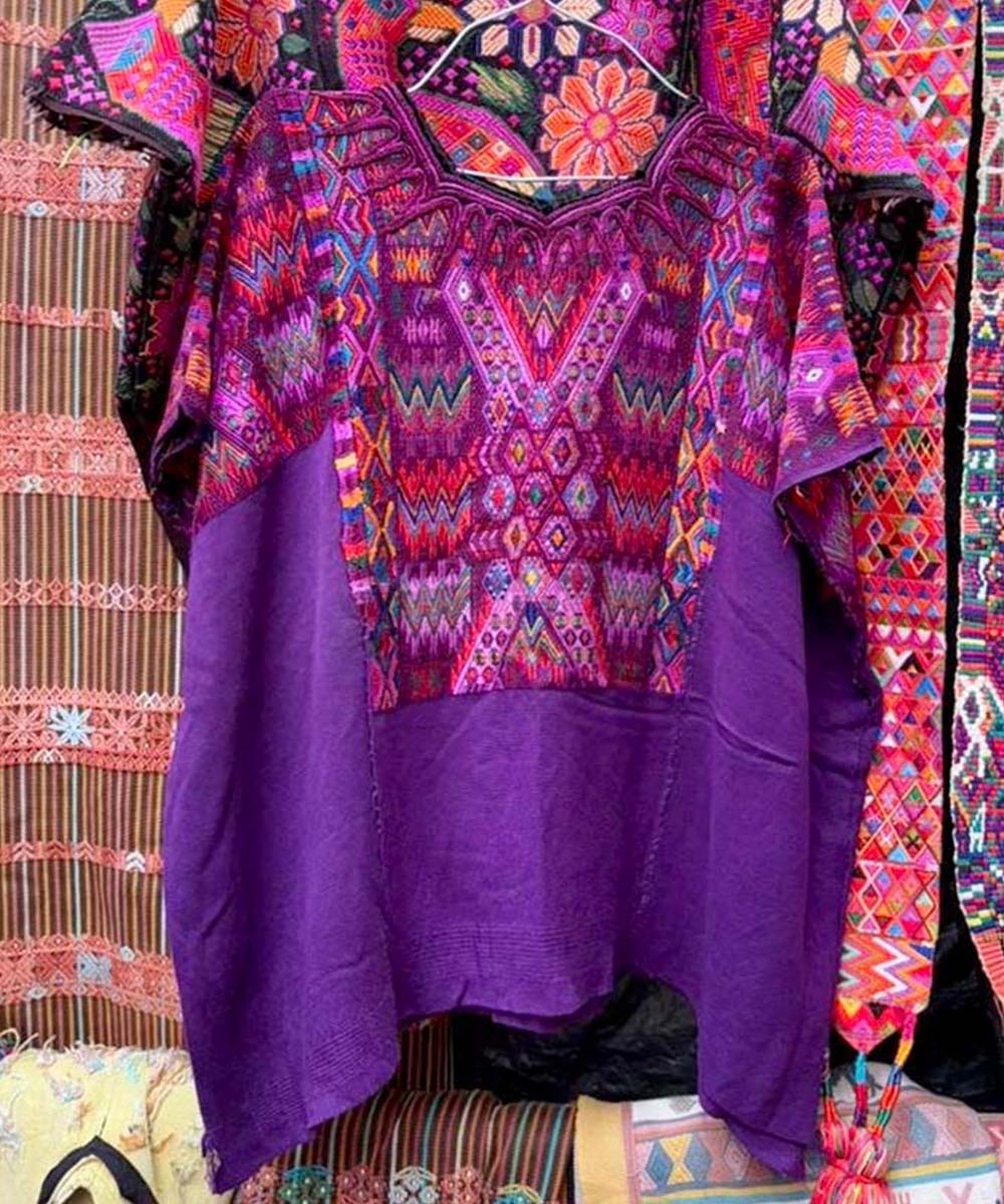 Purple Chichi huipil