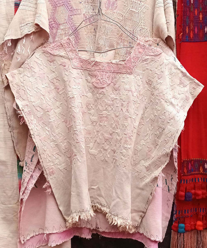 Blush pink Nebaj huipil