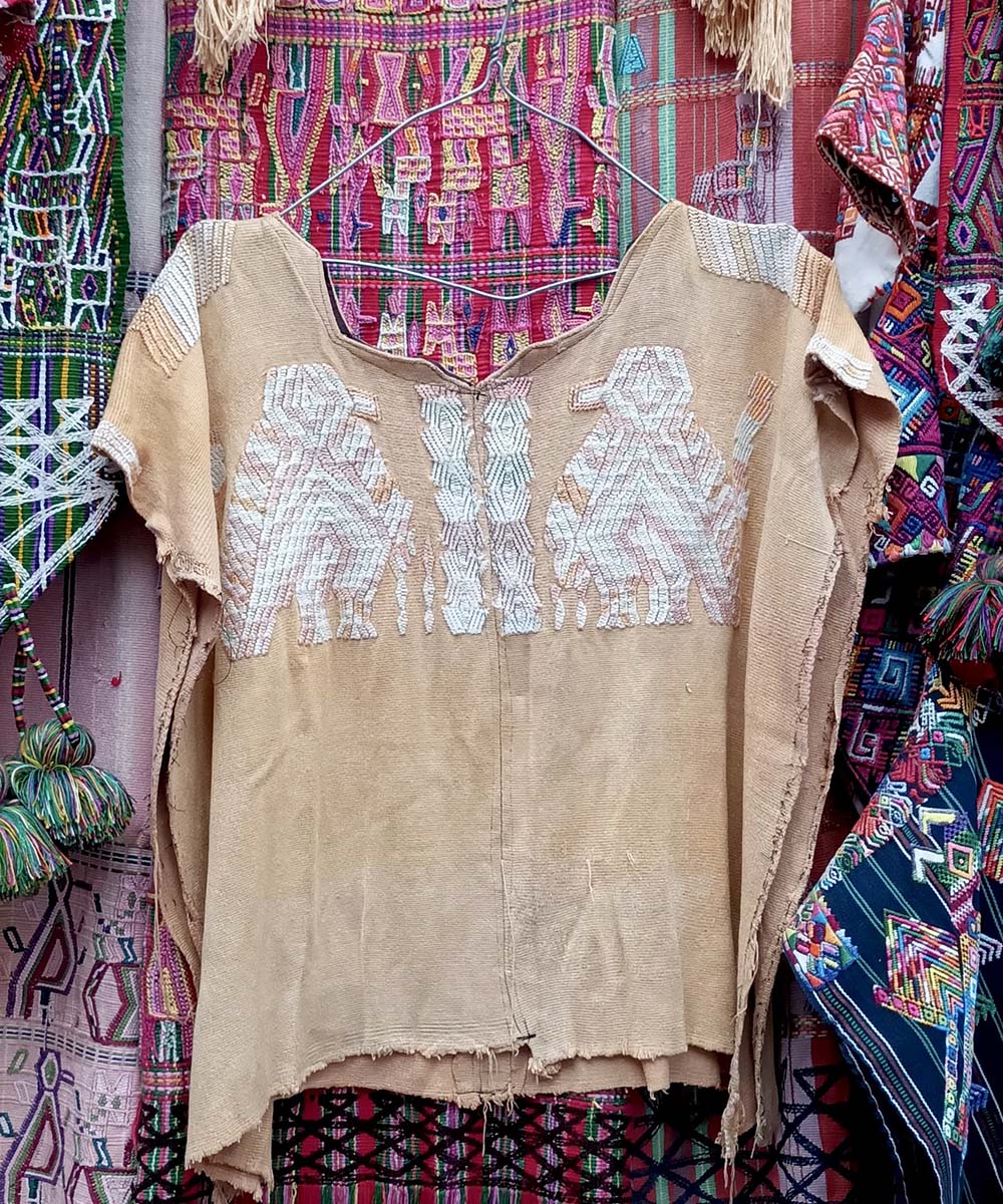 Tuscan Chajul huipil with stylised birds
