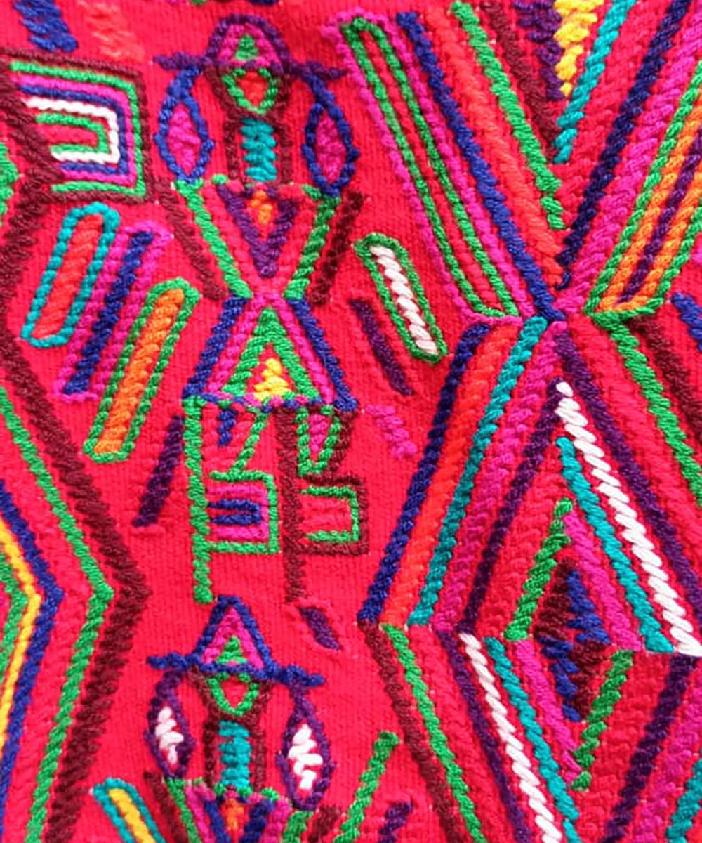 Bold red Nebaj huipil