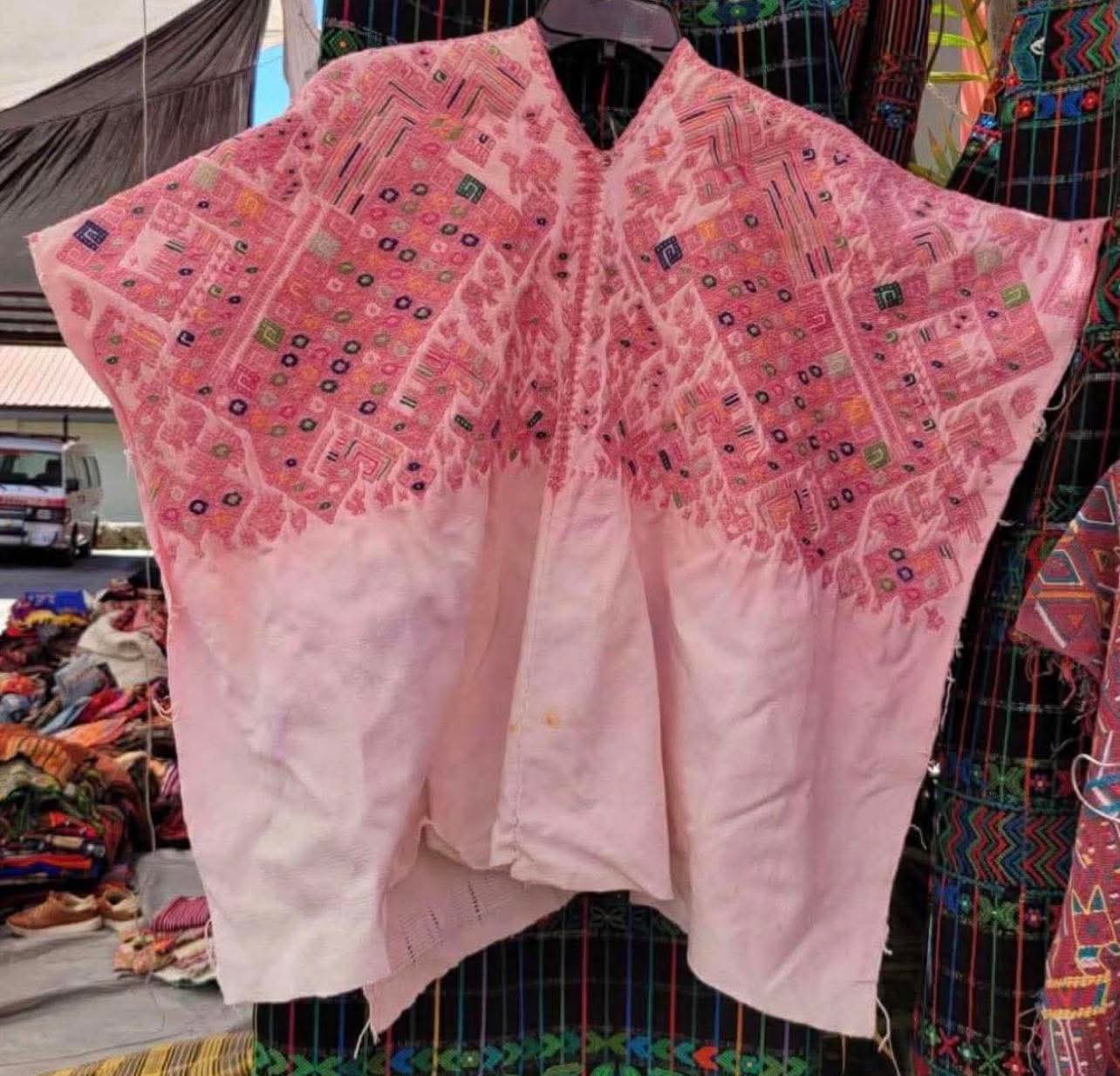 Pink Nahuala huipil (Reserved for Myriam)