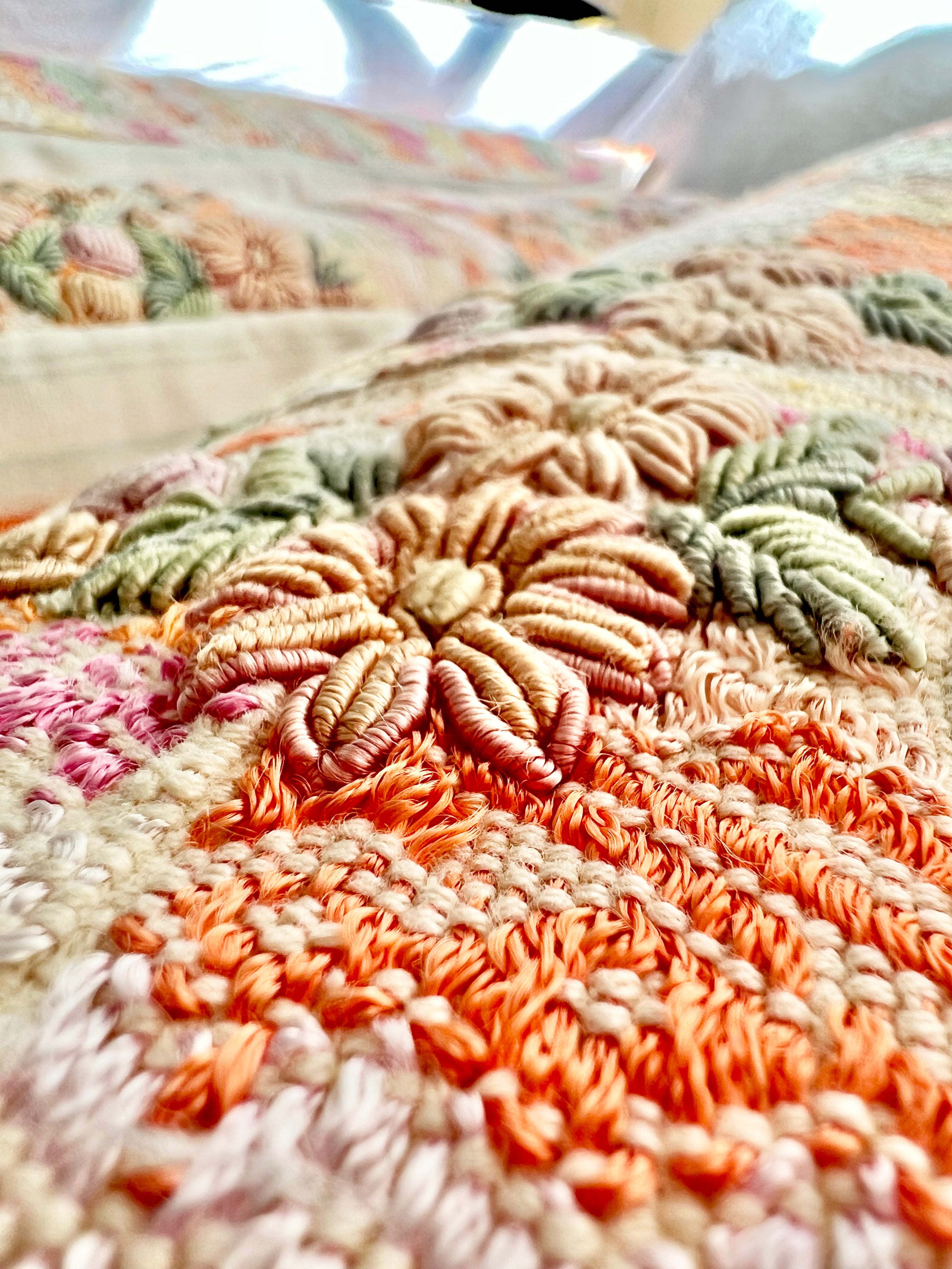 Pillow made from vintage Guatemalan huipil textiles