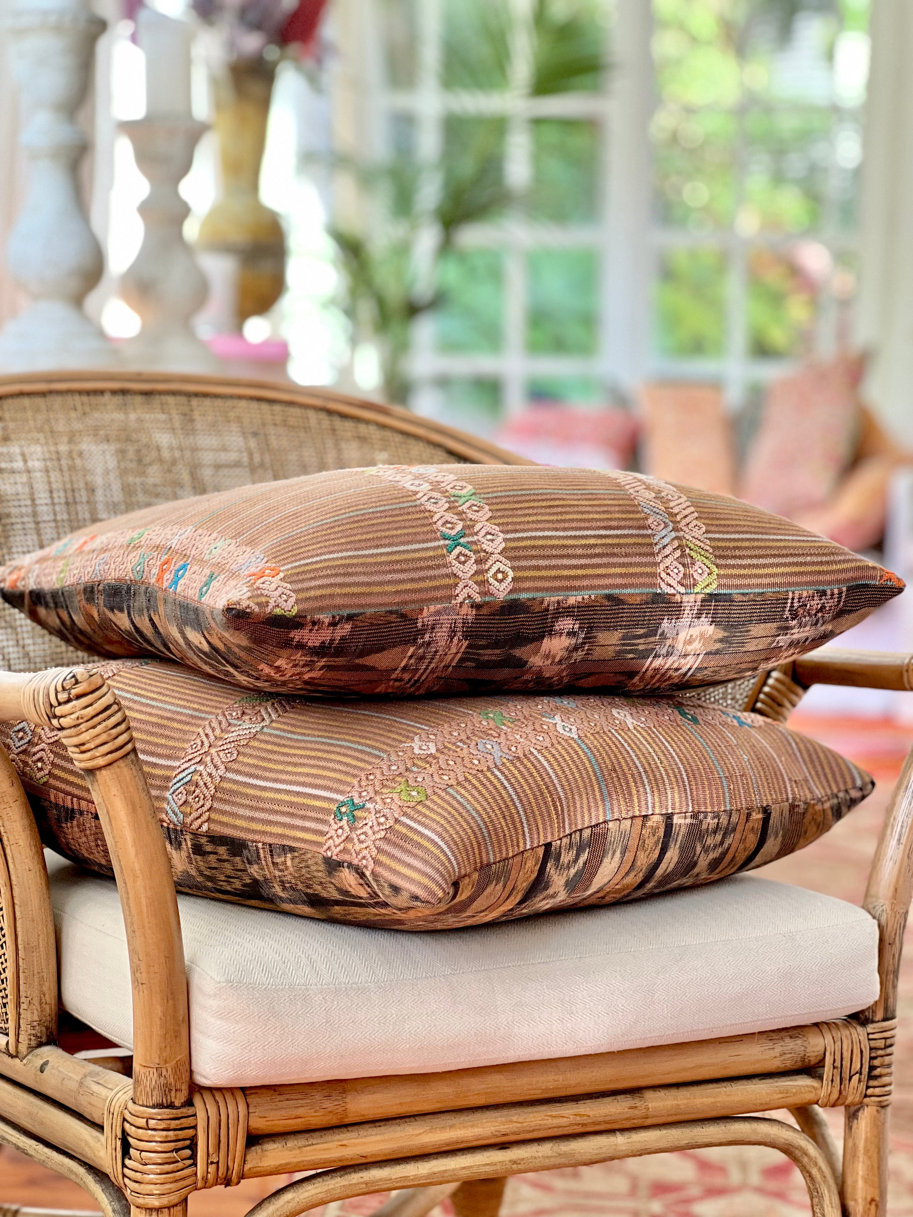 2 in 1 Pillow - Aguacatan & Ikat