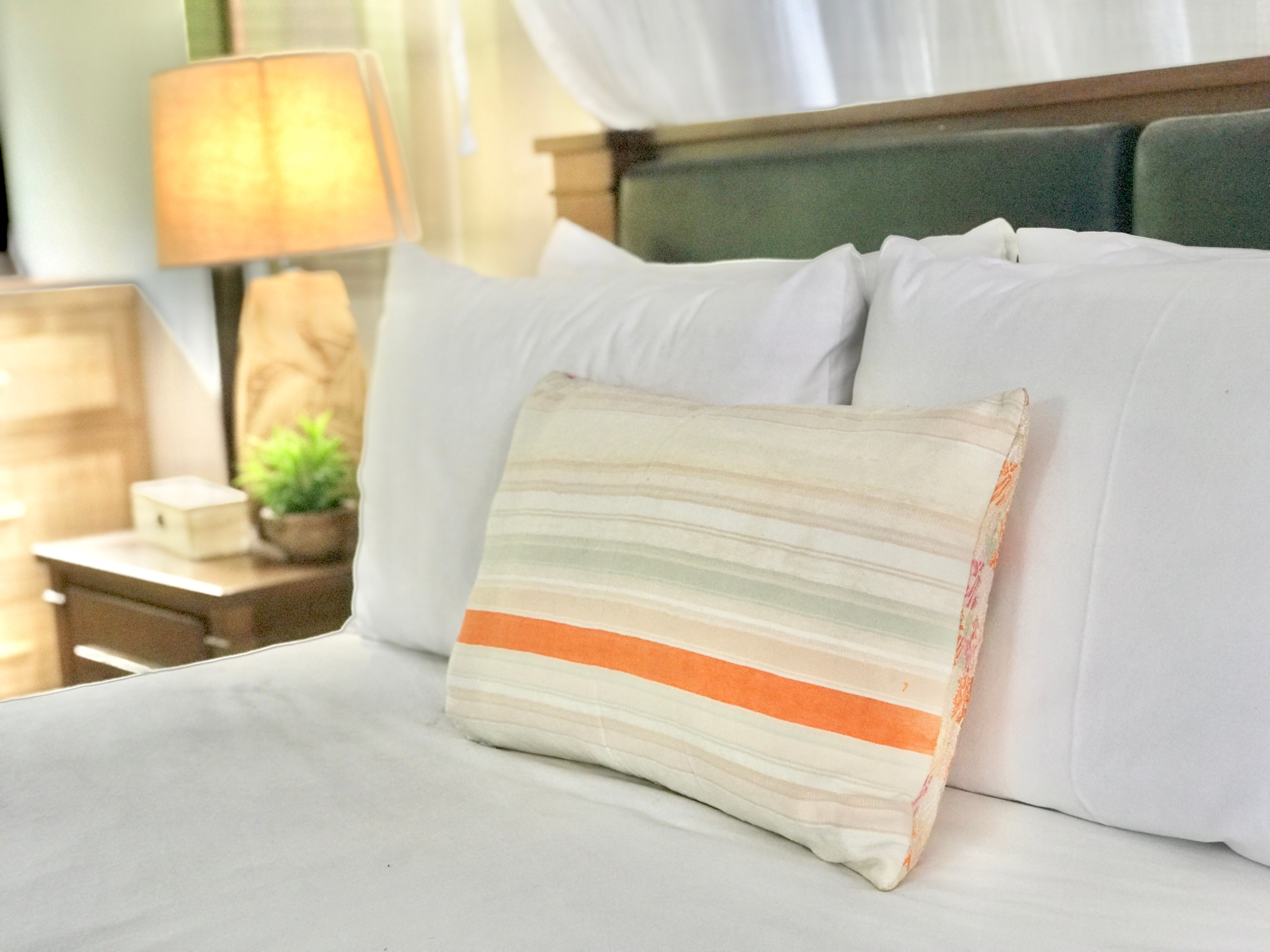 Pillow made from vintage Guatemalan huipil textiles