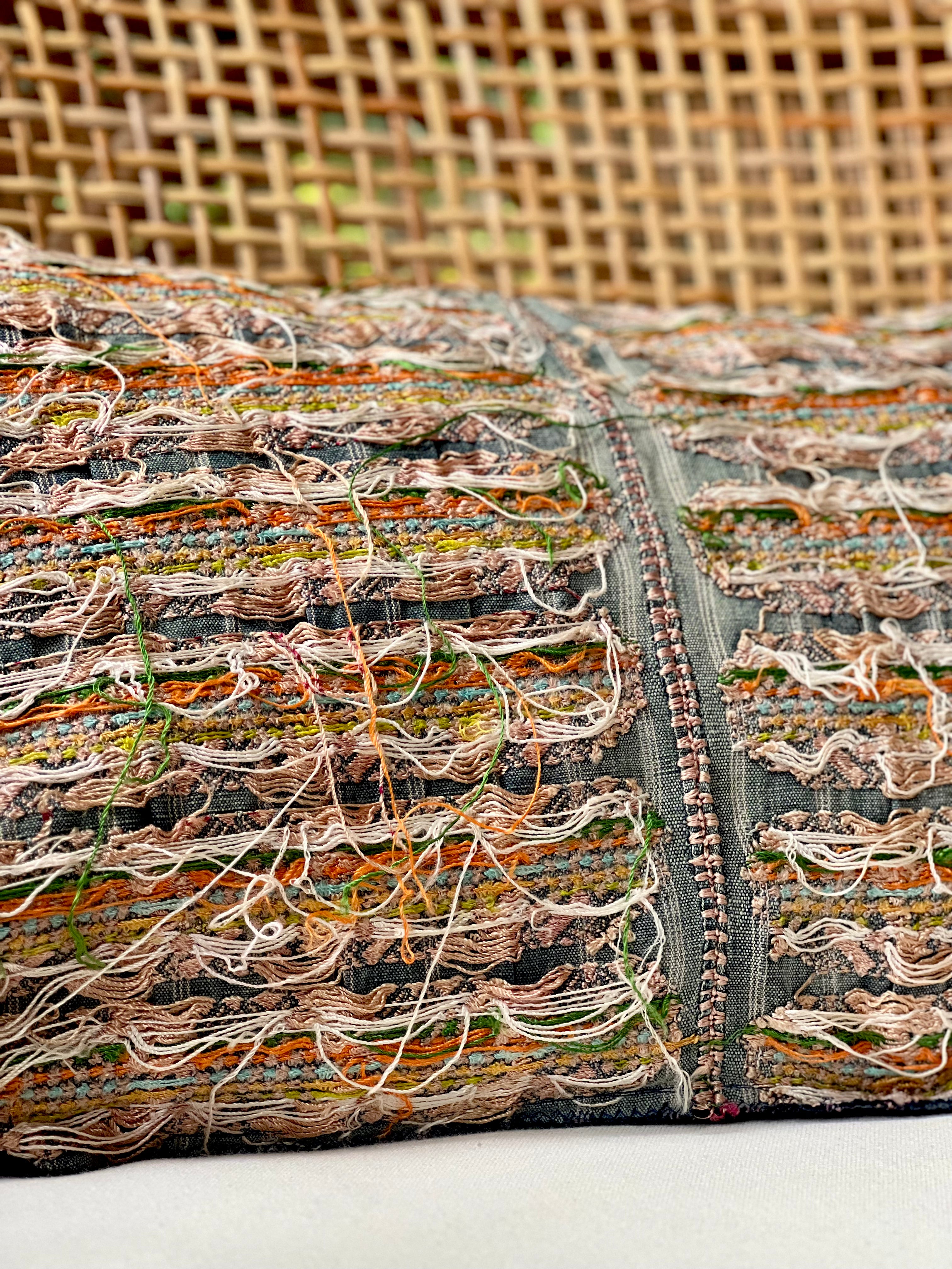 Embroidered Guatemalan huipil