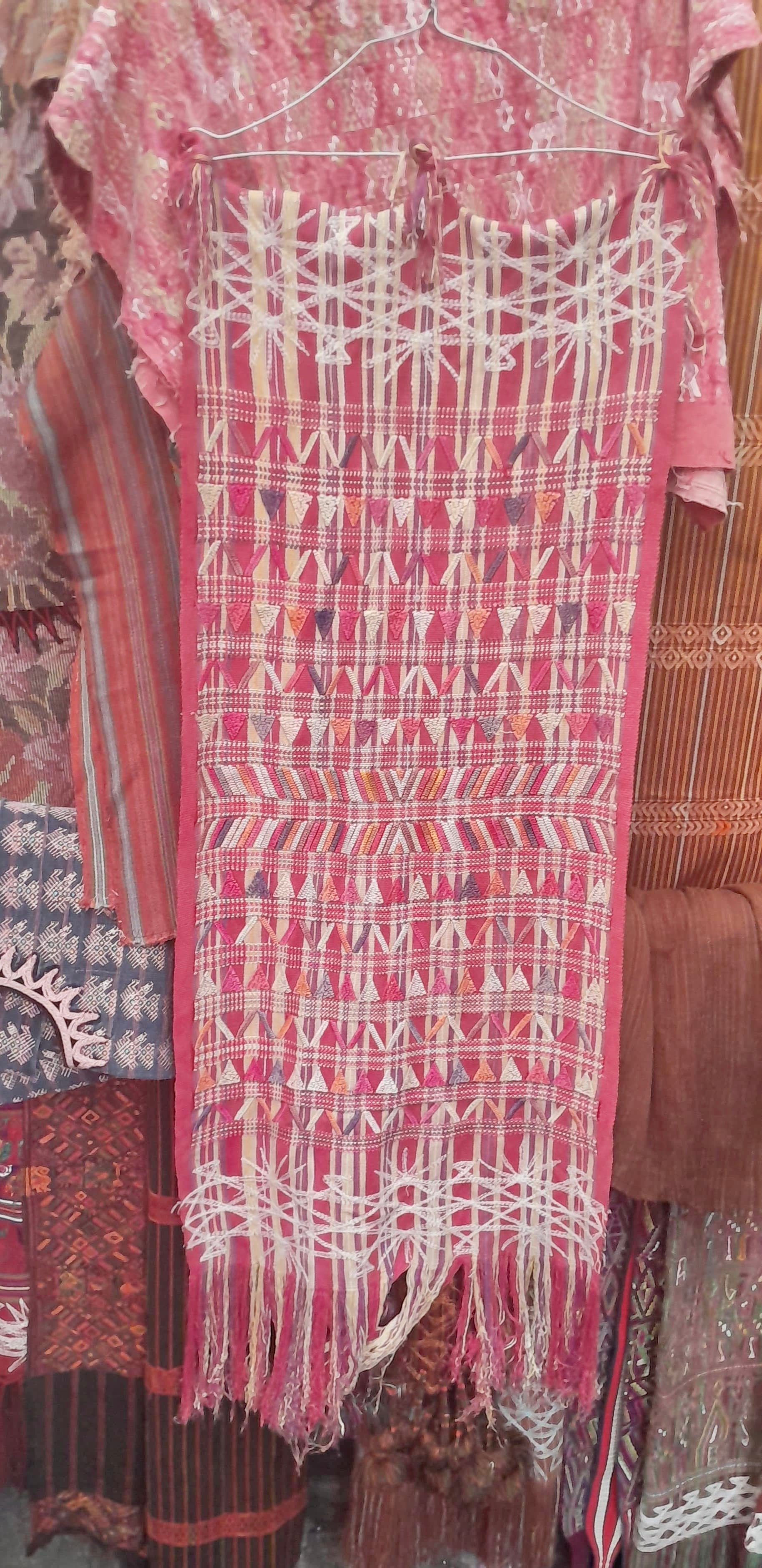 Embroidered Vintage Guatemalan huipil textile