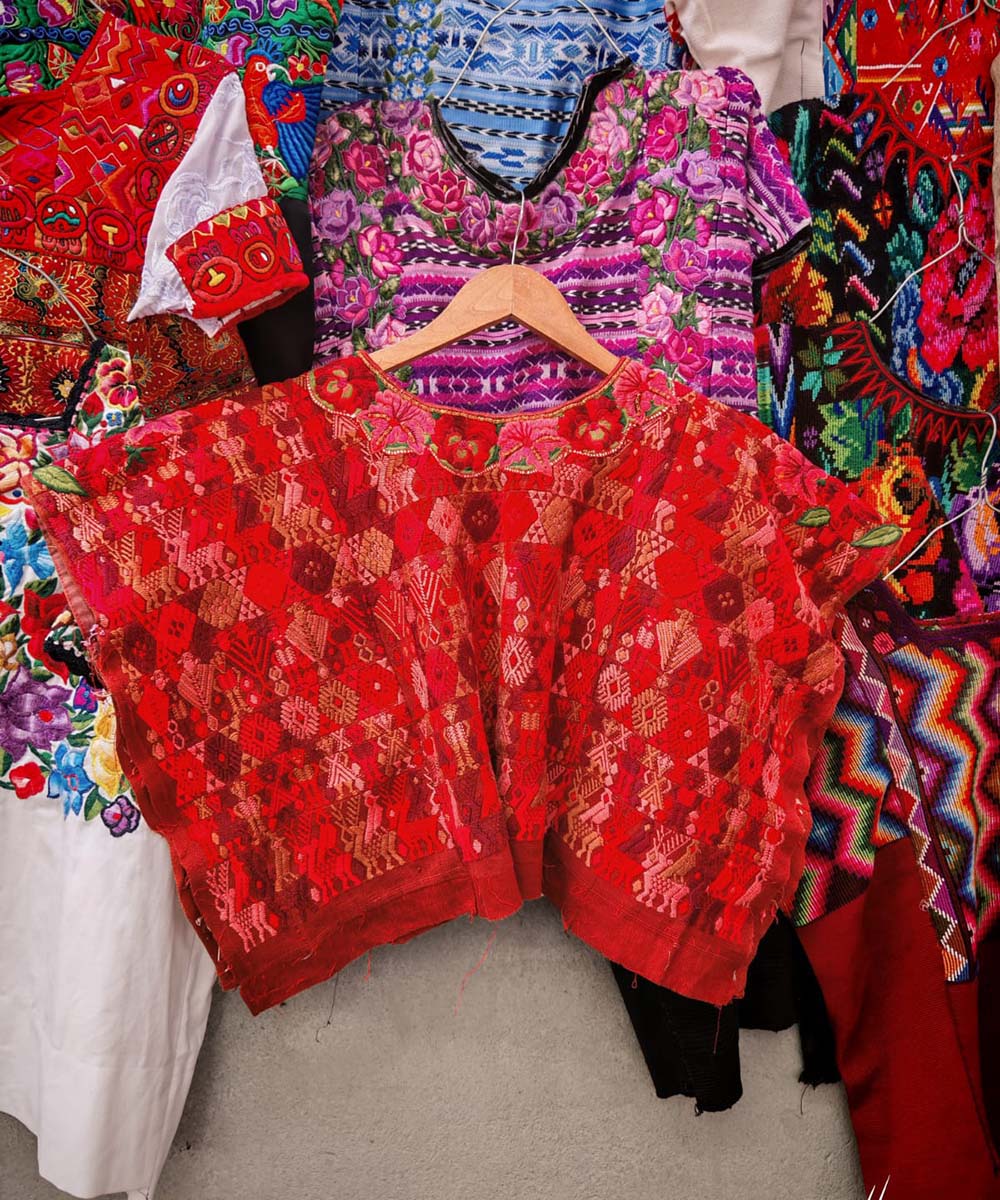 Ruby Red Coban Huipil