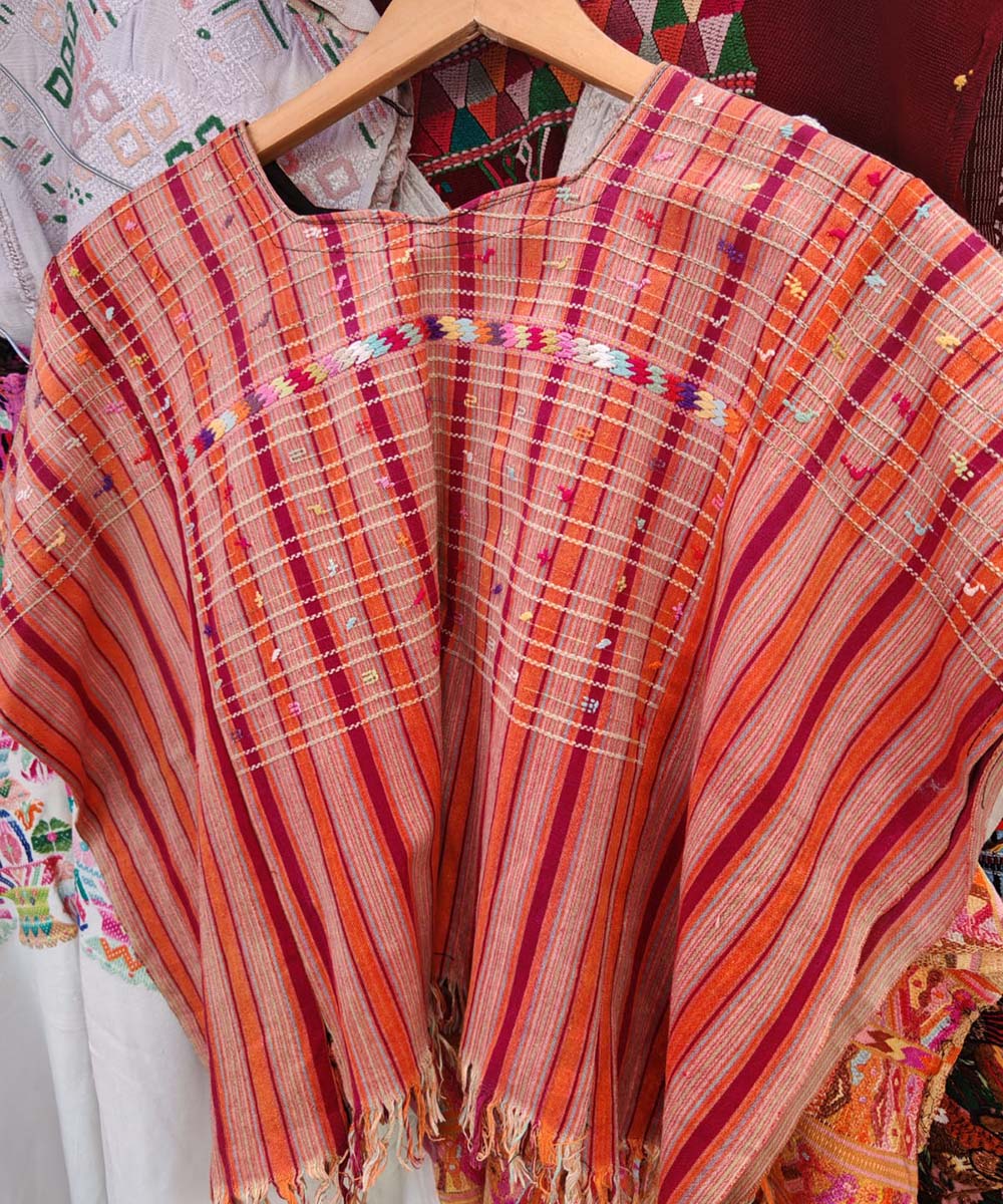 Coral Colotenango huipil