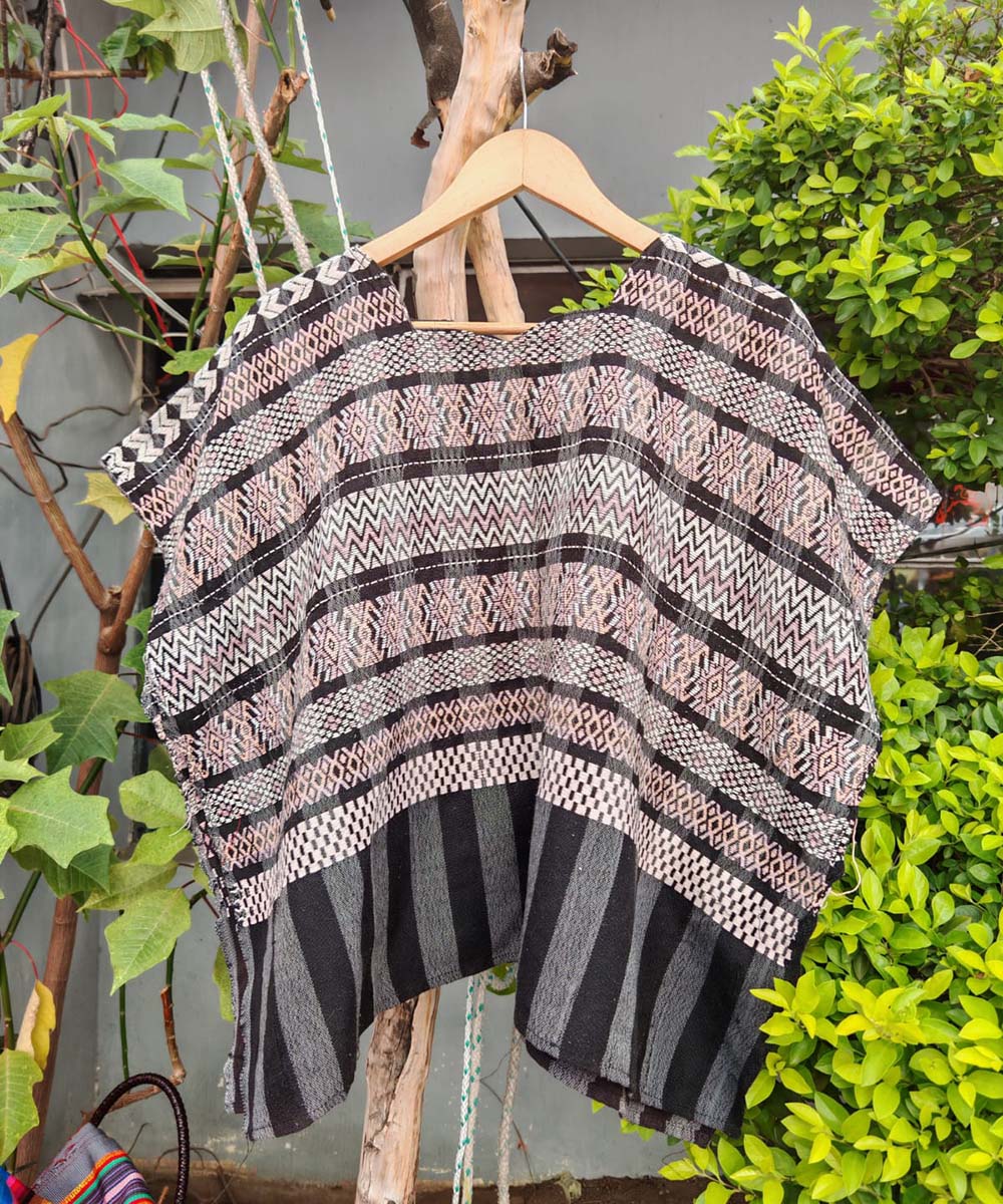 Black and Pink Comalapa Huipil