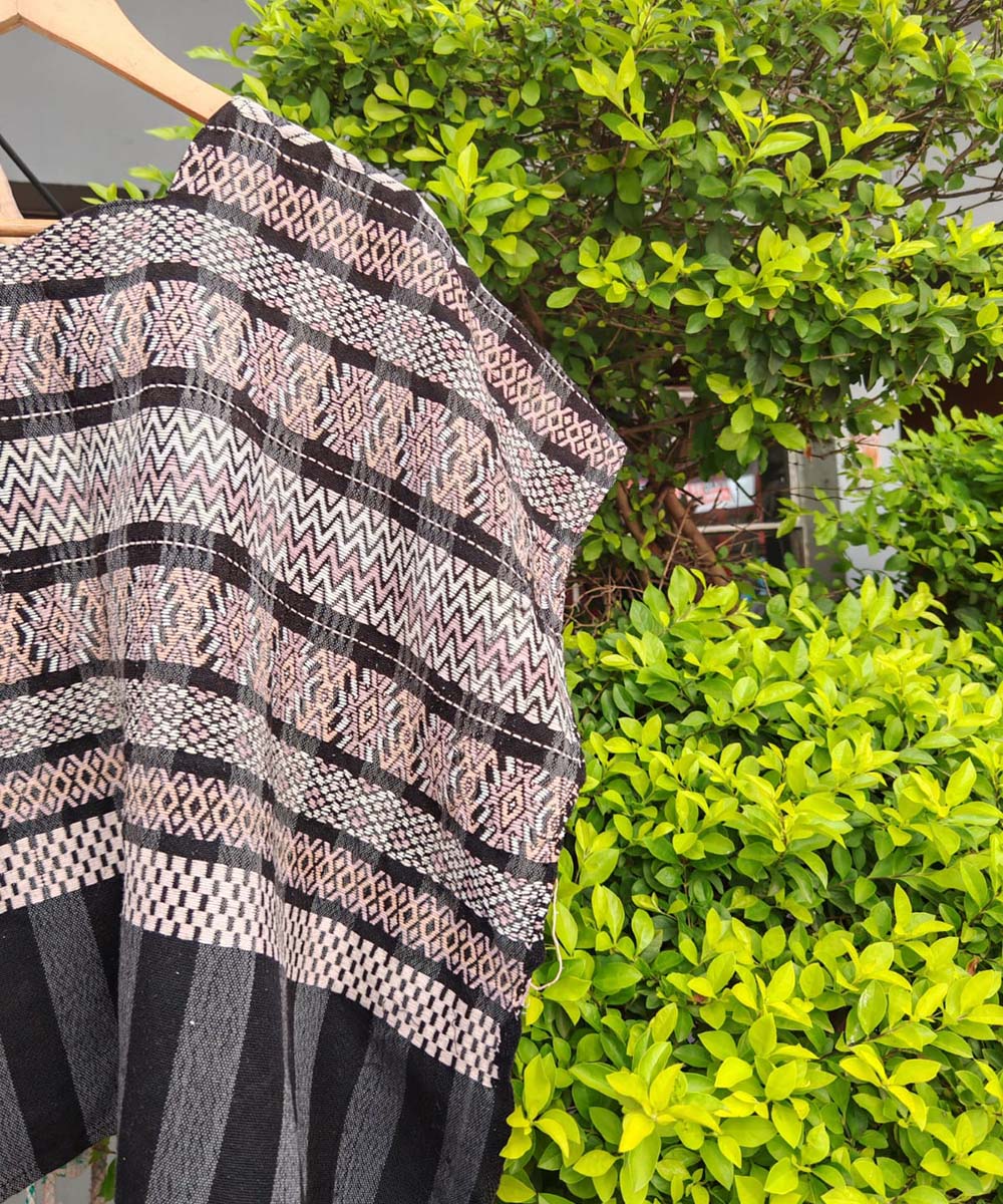 Black and Pink Comalapa Huipil