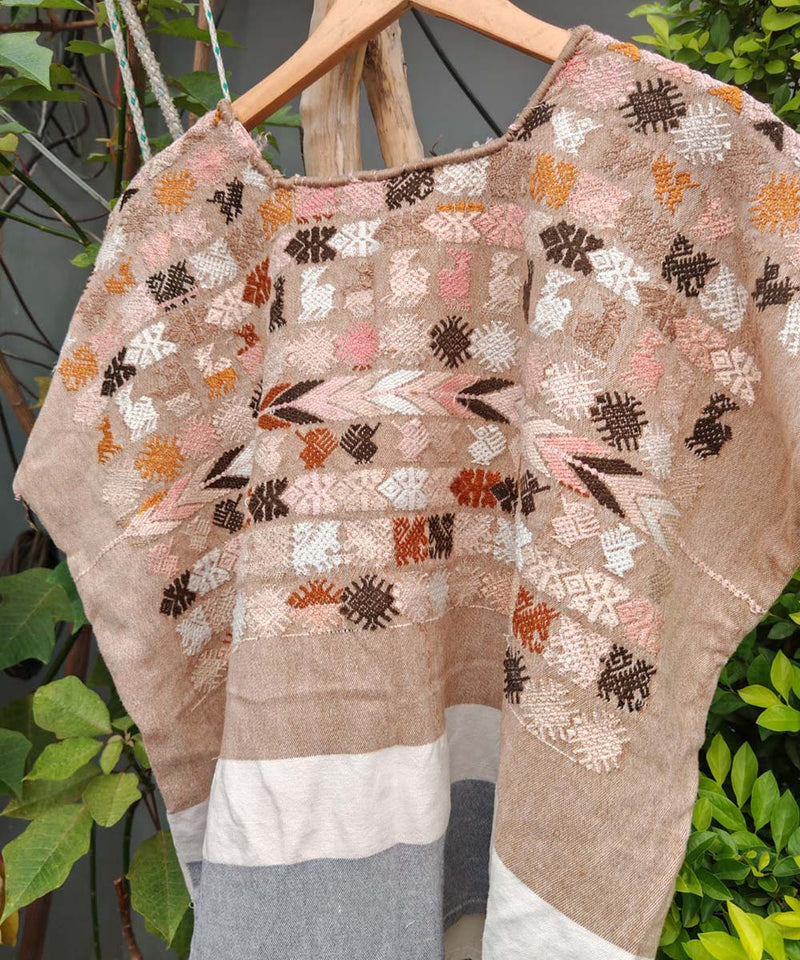 Vintage Guatemalan huipil with handwoven Mayan embroidery