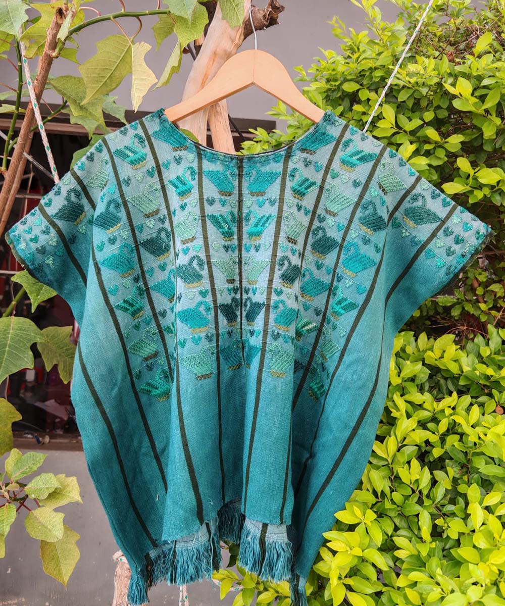 Vintage Guatemalan huipil with handwoven Mayan embroidery