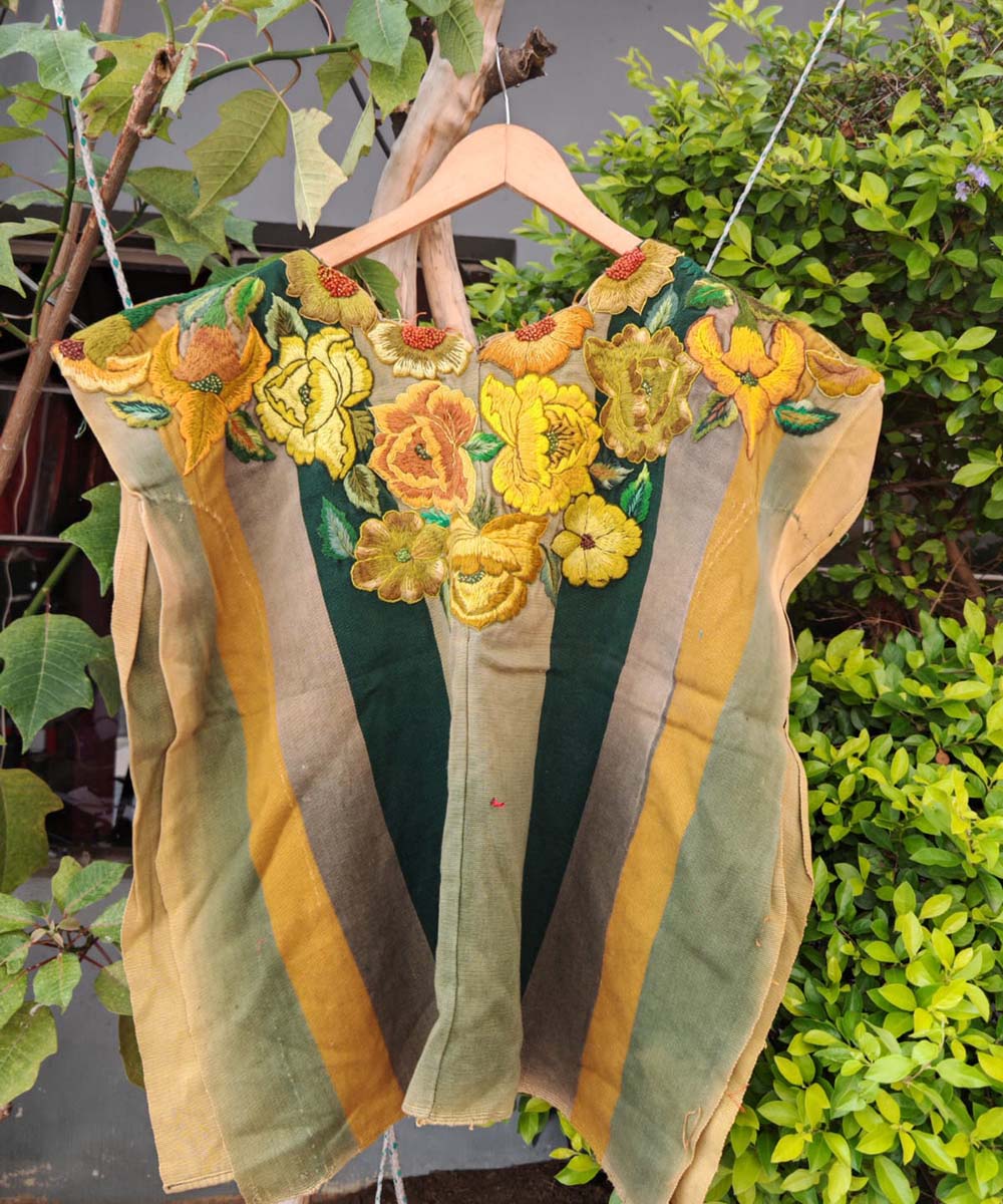 Green and Yellow Santiago Huipil