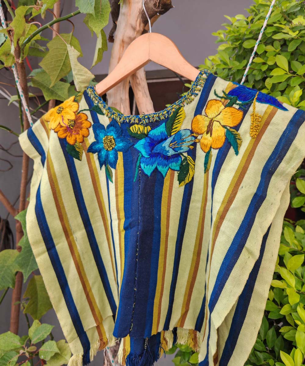 Vintage Guatemalan huipil with handwoven Mayan embroidery