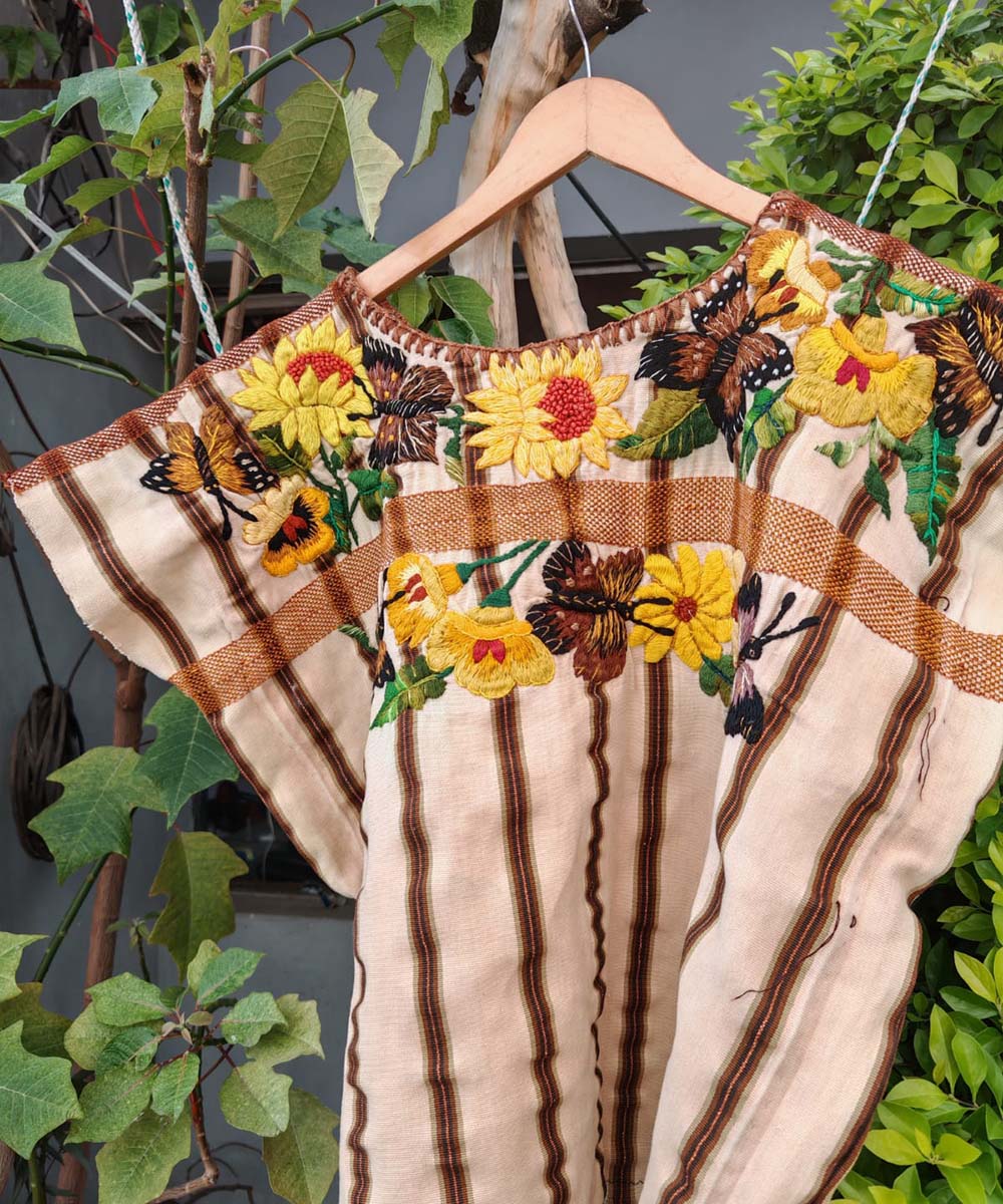 Santiago Huipil with Sunflowers