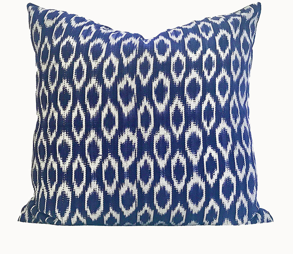 Handwoven Guatemala ikat pillow