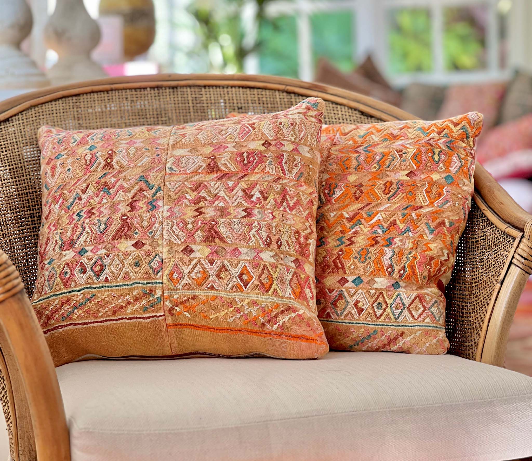 Sunset San Juan Cotzal throw pillow