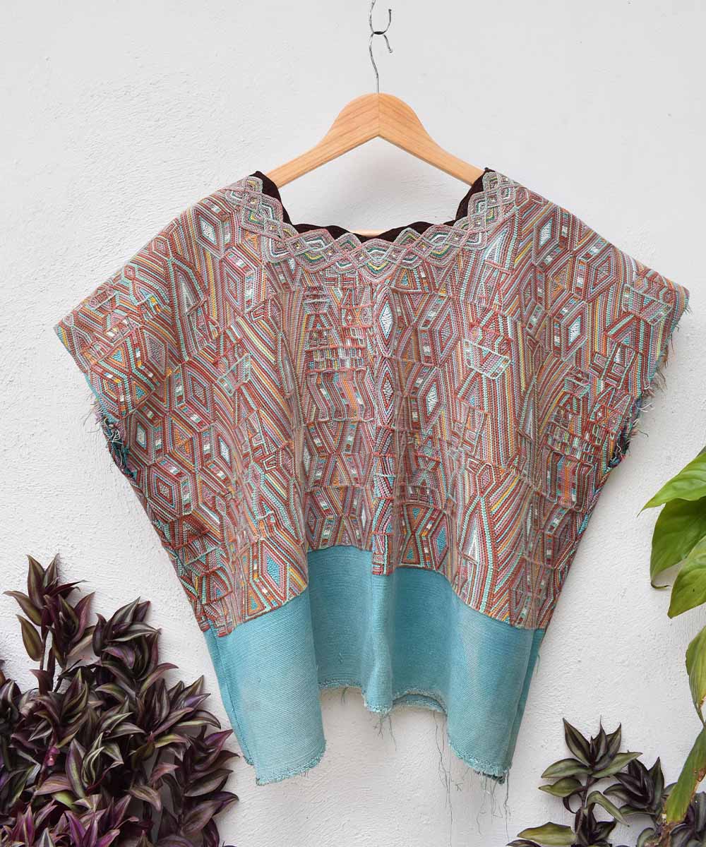 Vintage Guatemalan huipil textile