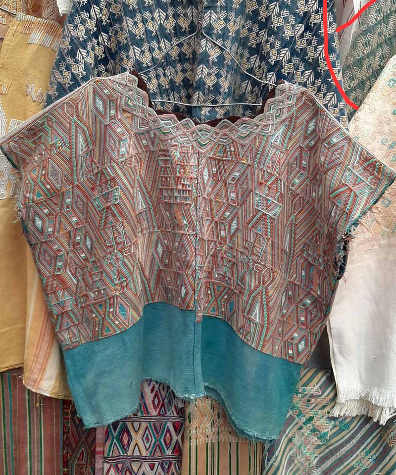 Vintage Guatemalan huipil textile