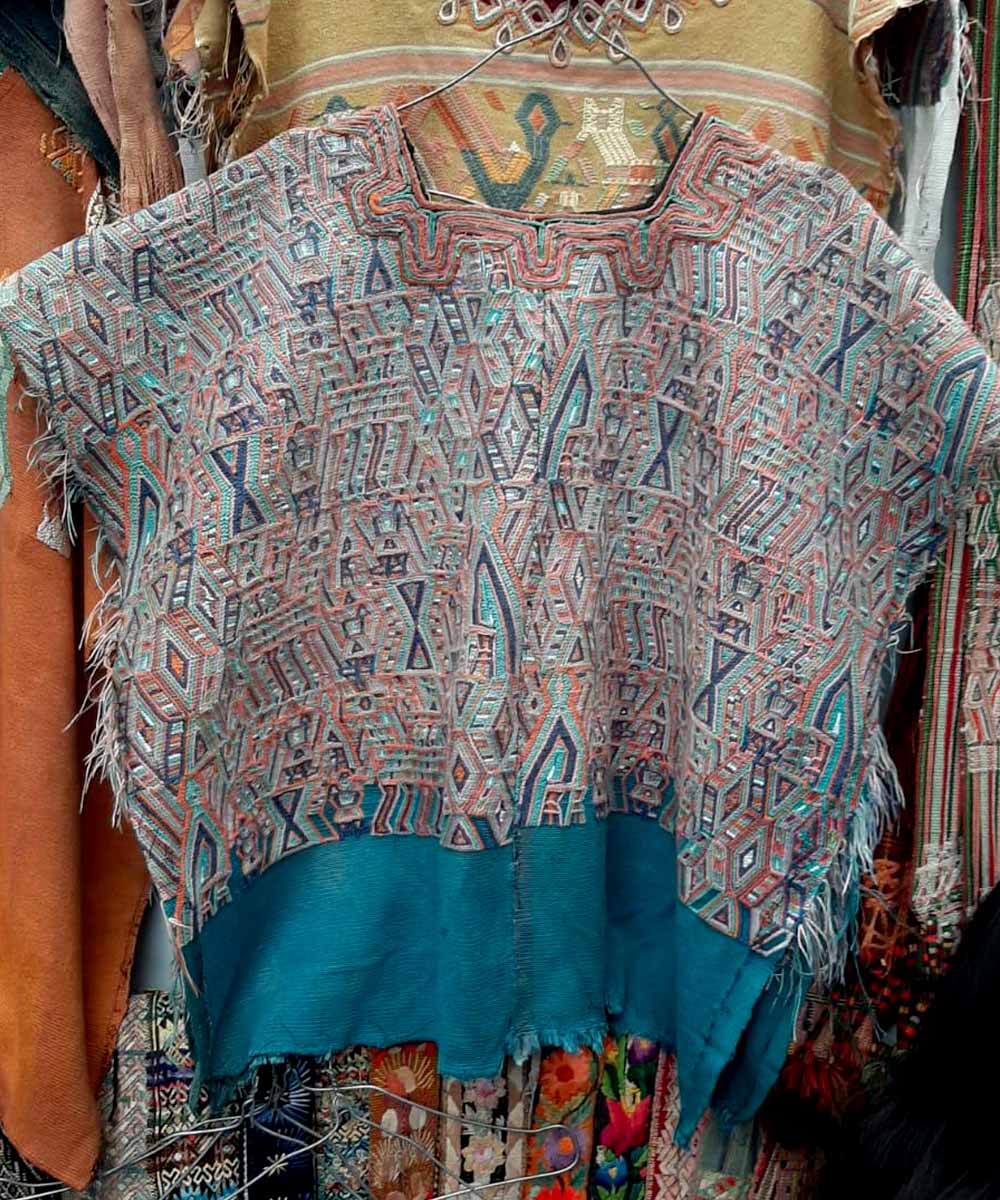 Vintage Guatemalan huipil textile