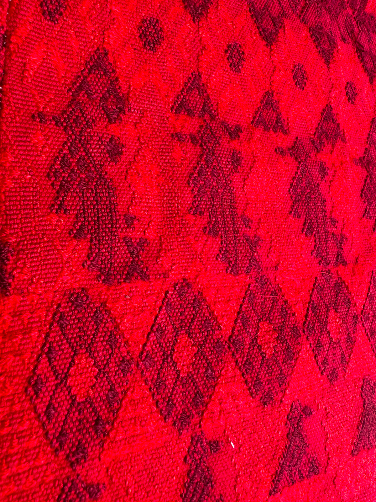 Red and Maroon Cobán Huipil #7-432