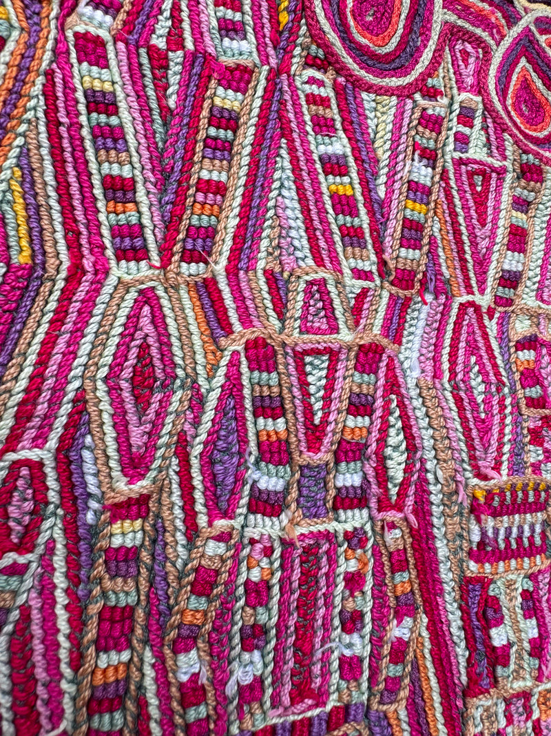 Pink And Grey Nebaj Huipil #7-385