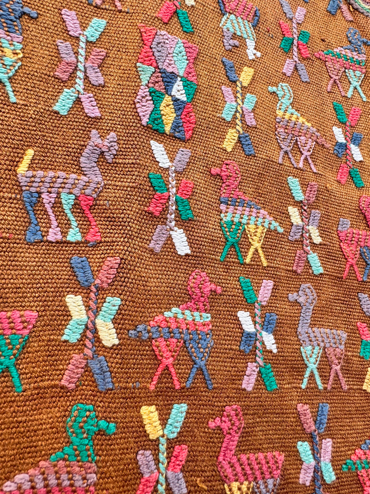 Brown And Pink Nebaj Huipil #7-389