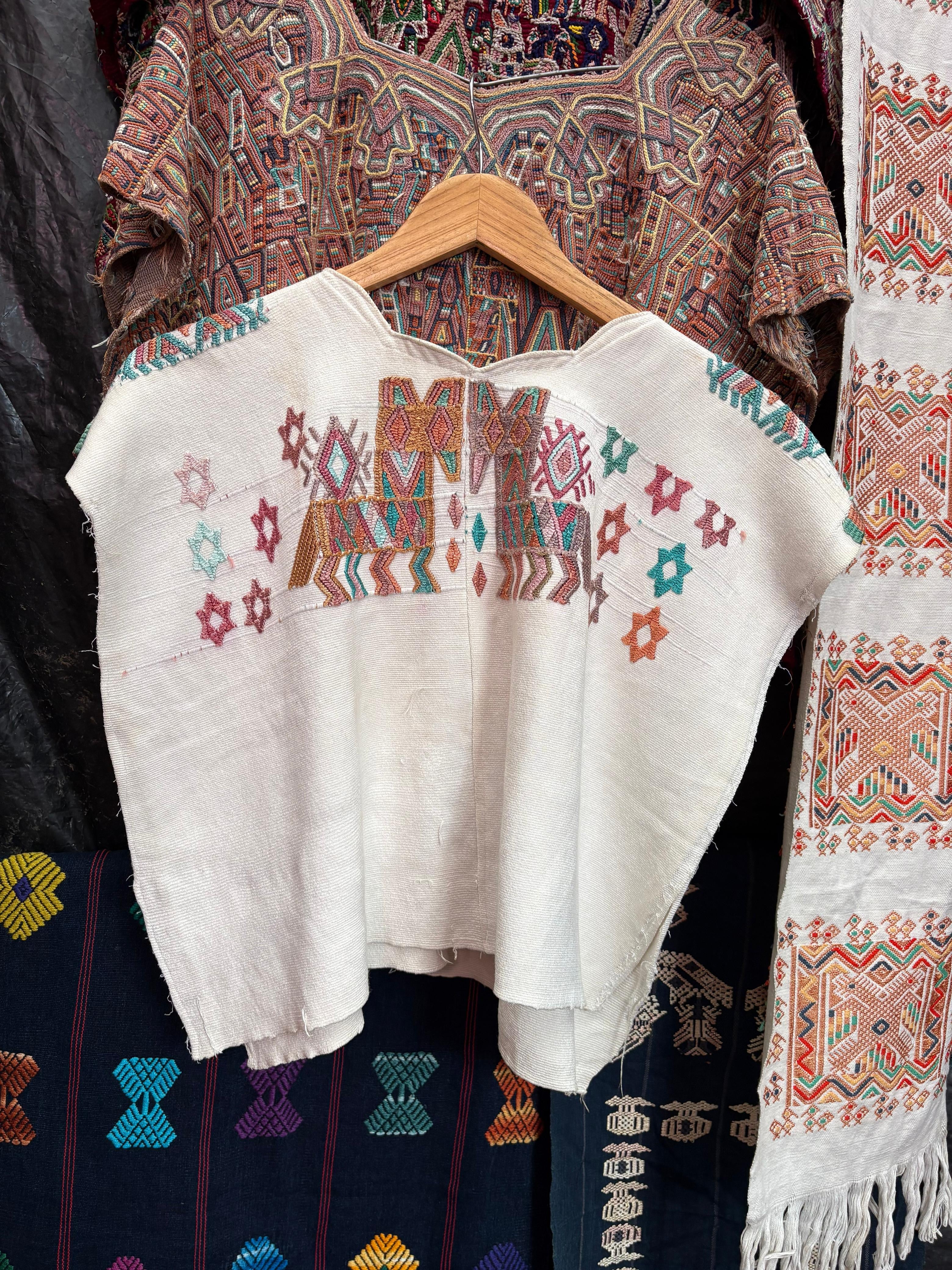 White Chajul huipil #4-52