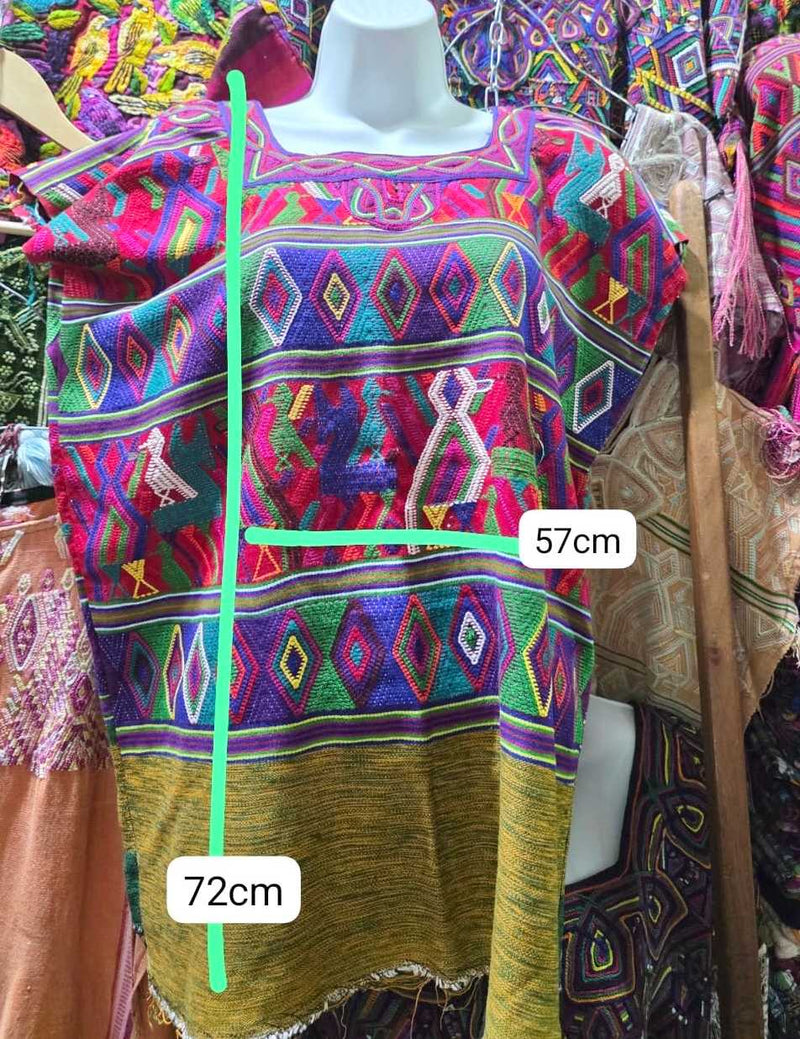 Brightly coloured Nebaj huipil #6-123