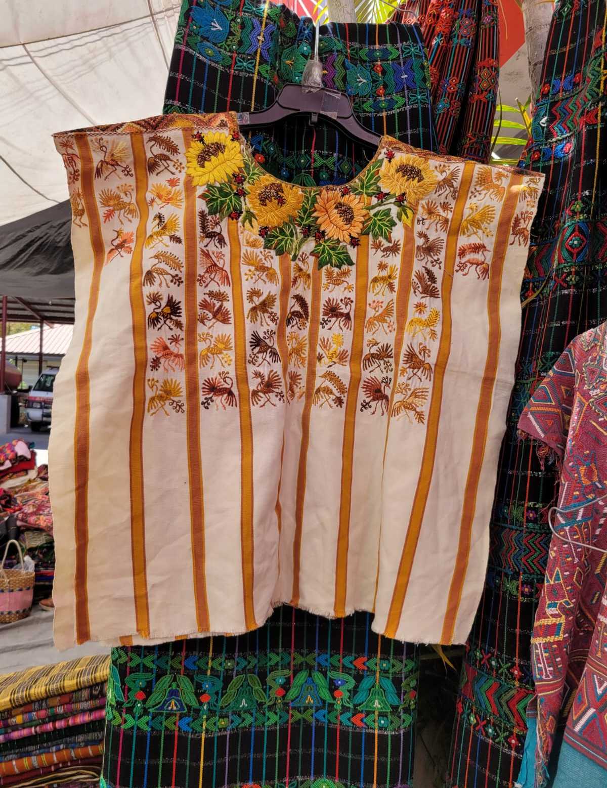 (Reserved for Allison) Terracotta Santiago huipil #3-58