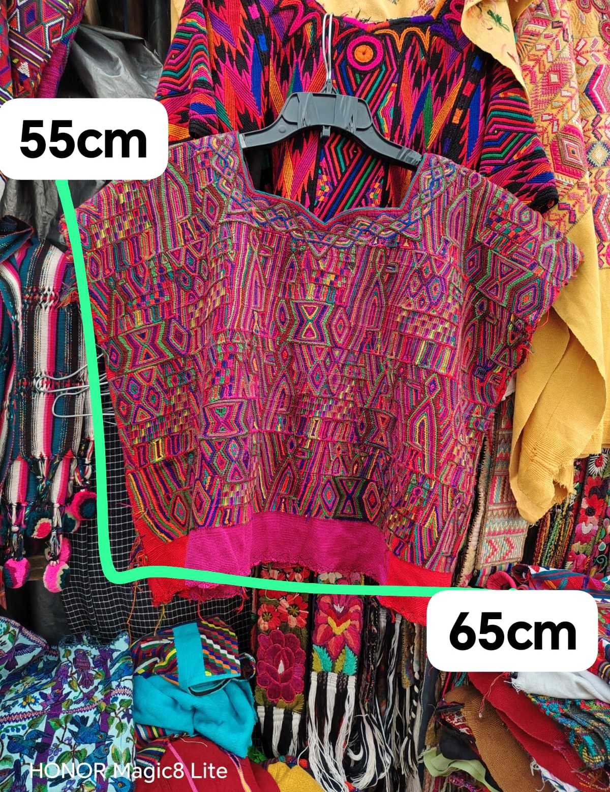 Pink and berry Nebaj huipil #4-167