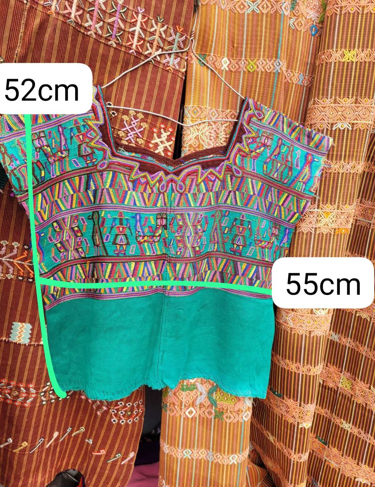 Huipil Nebaj verde #2-75