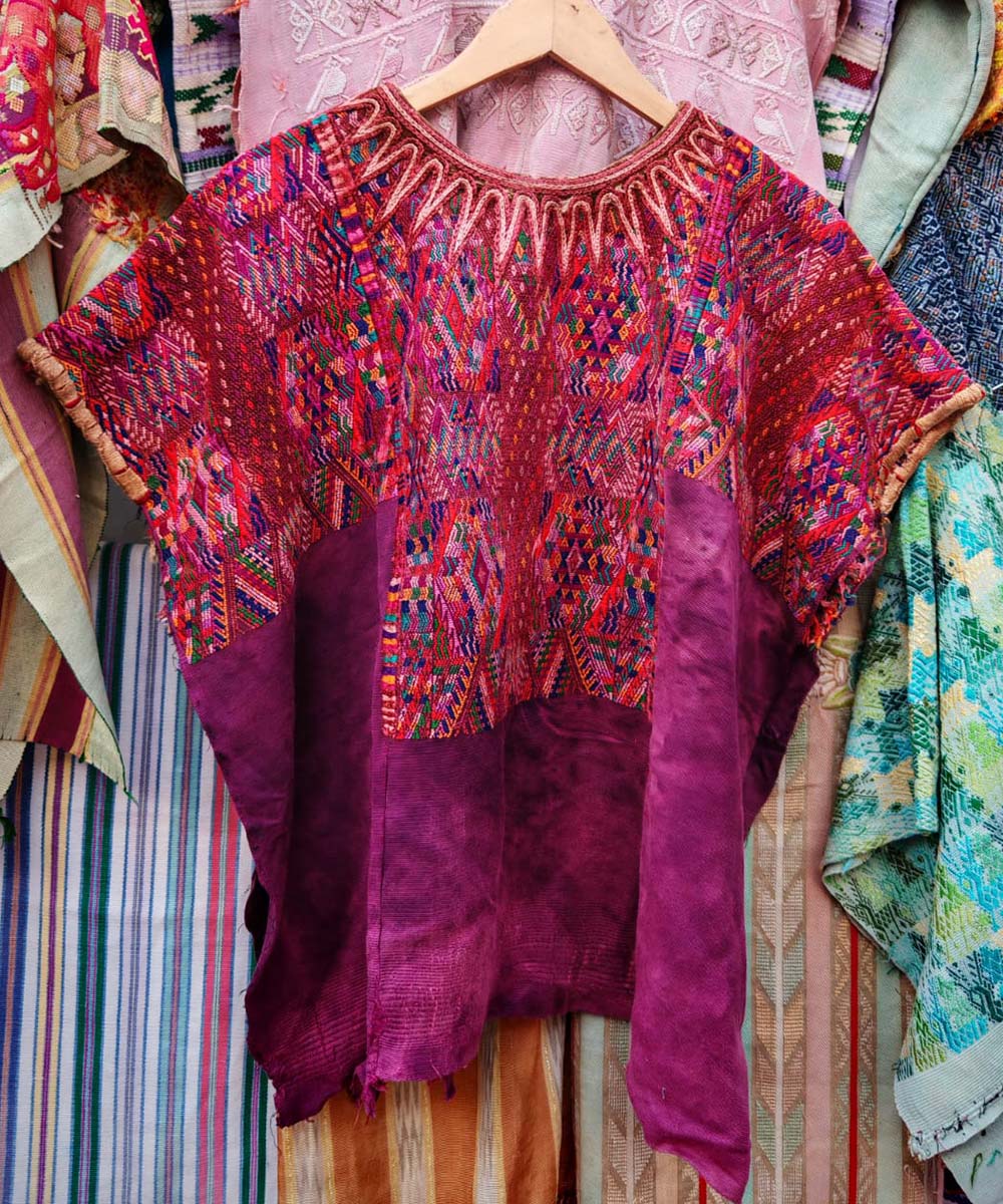 Chichi huipil in plum