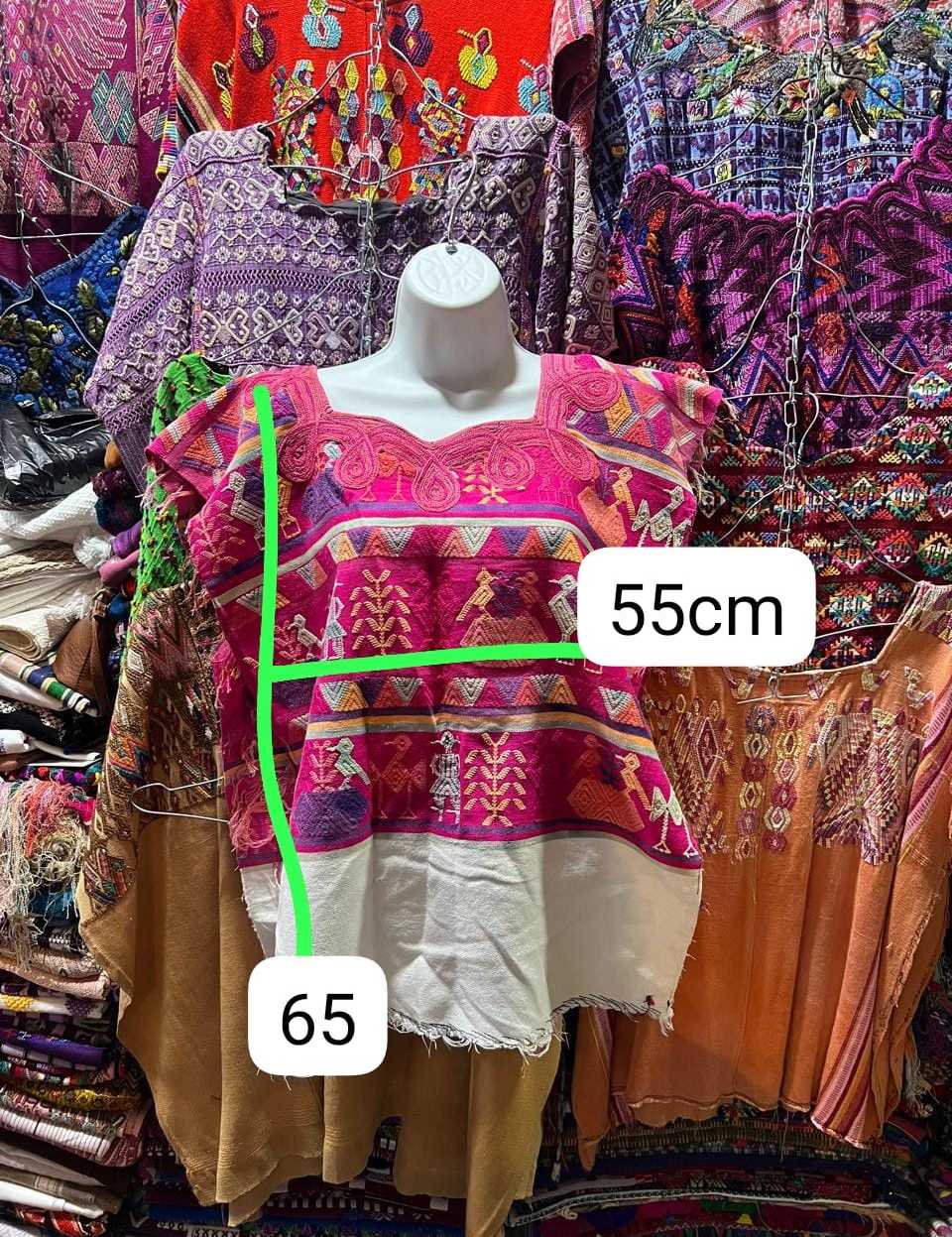 Hot pink Nebaj huipil #5-205