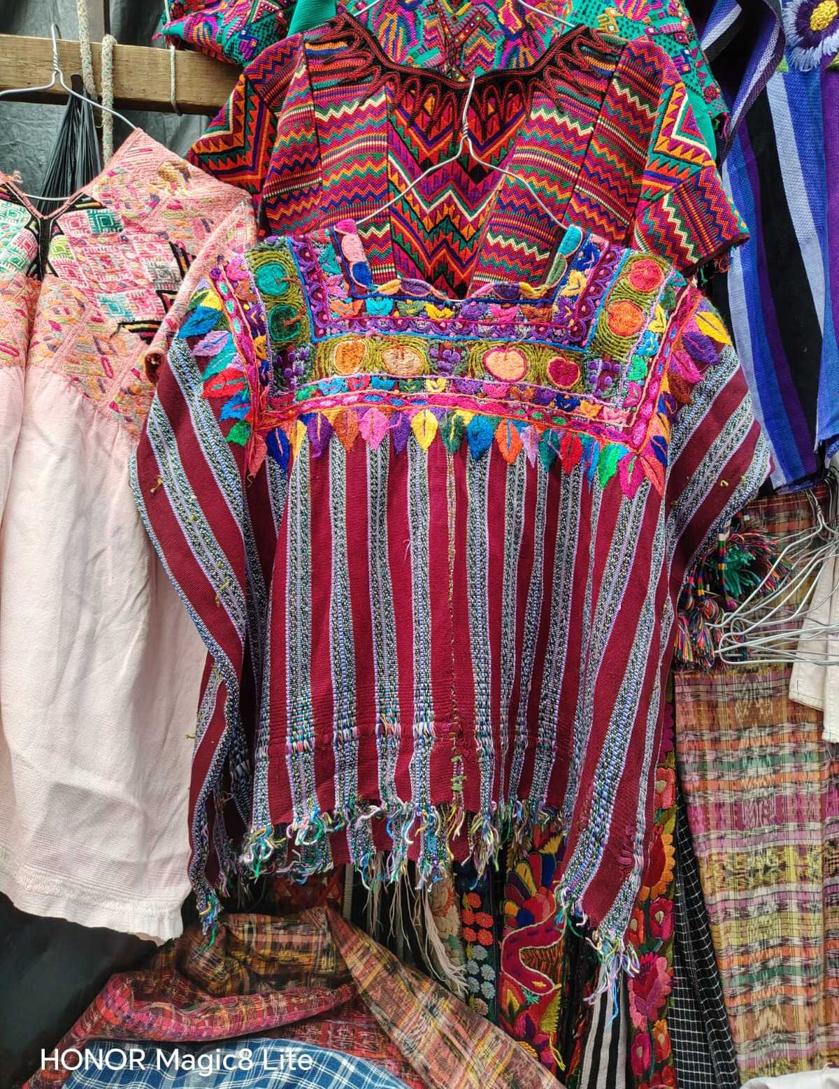 Burgundy and grey Patzun huipil #4-94