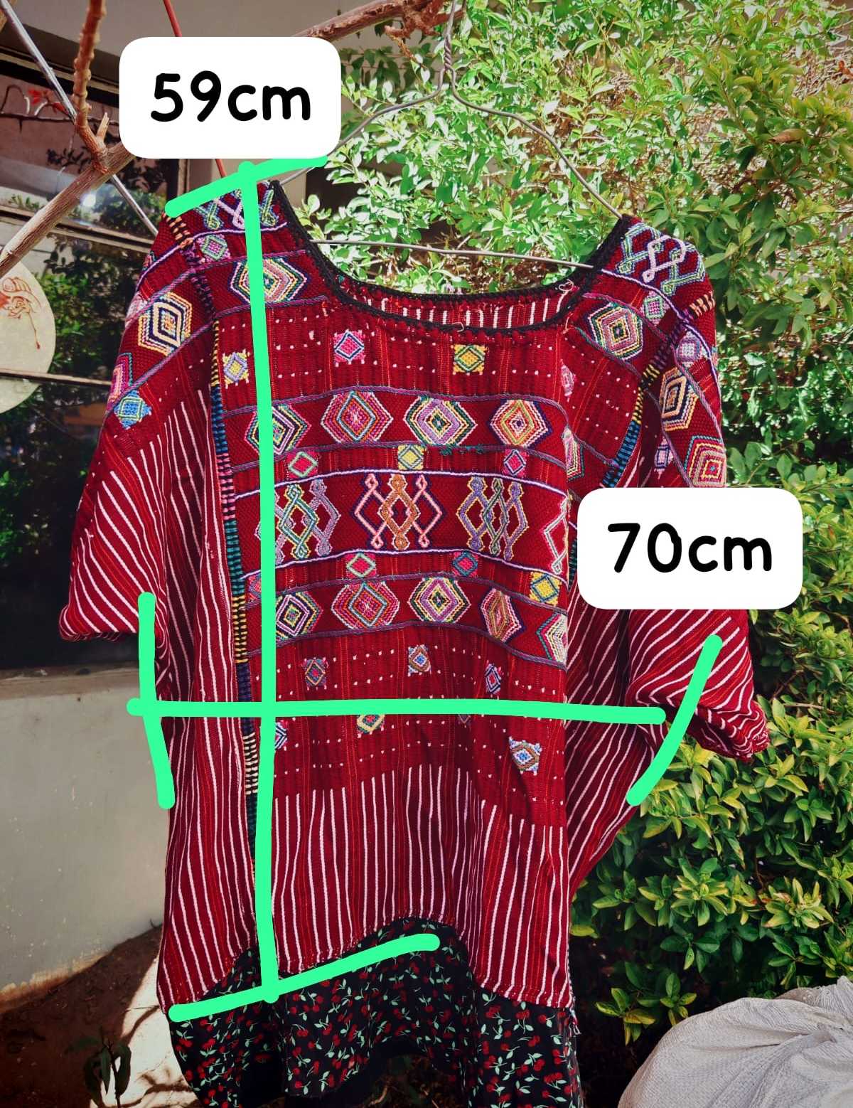 (reserved for April) Red Colotenango huipil #2-128