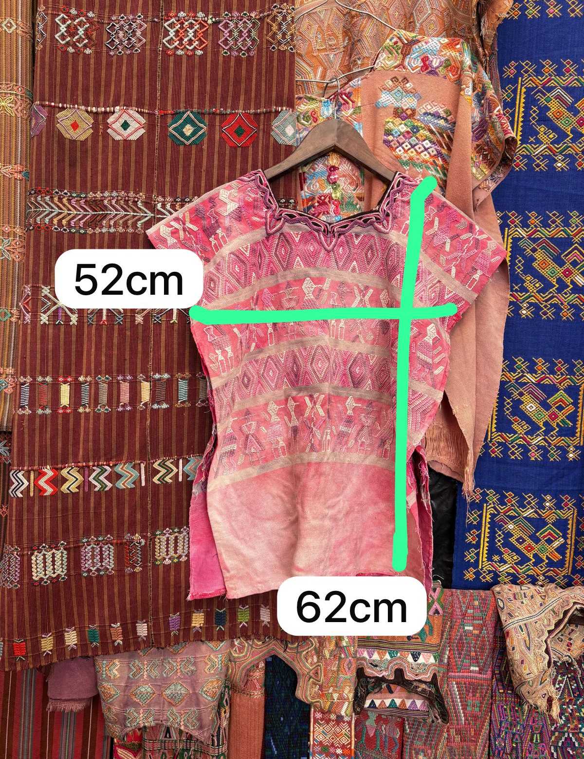 Long pink Chajul huipil #2-121