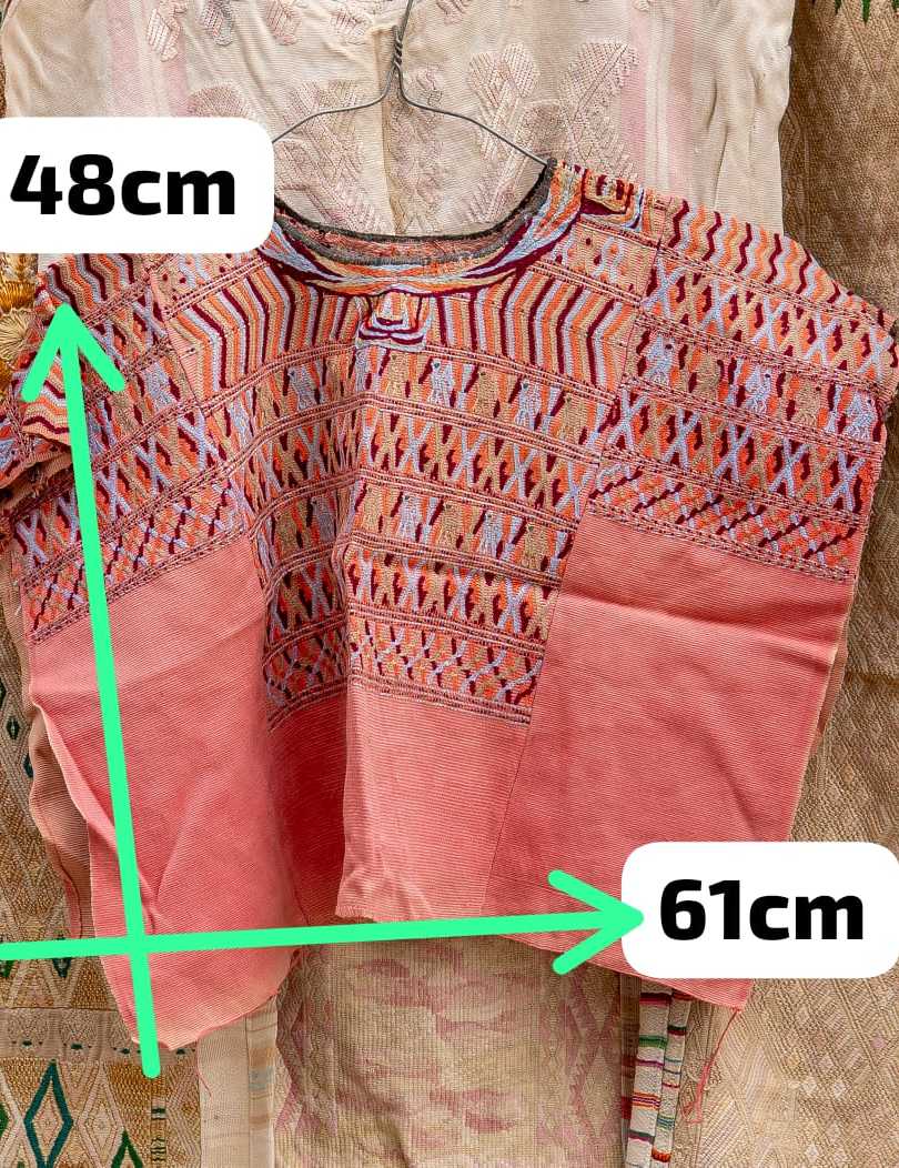 Coral San Juan Cotzal huipil #4-143