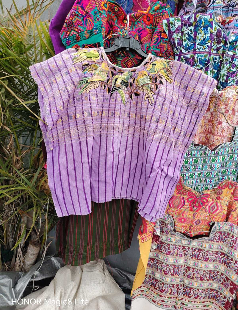 Lilac Santiago huipil #4-187