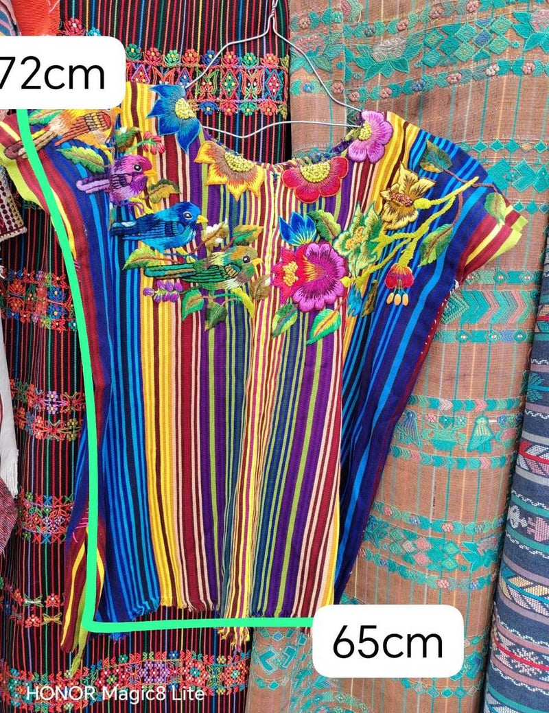 Rainbow Santiago huipil #5-118