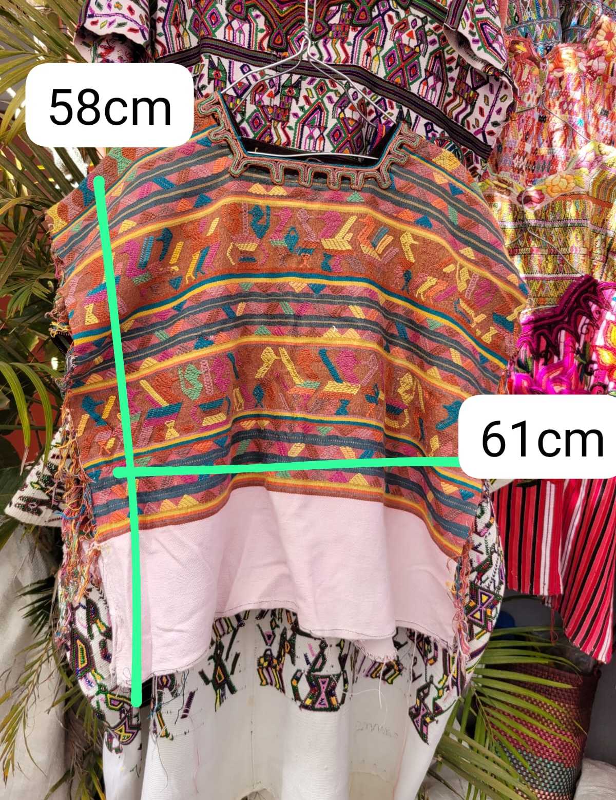 Brown and white Nebaj huipil #3-64