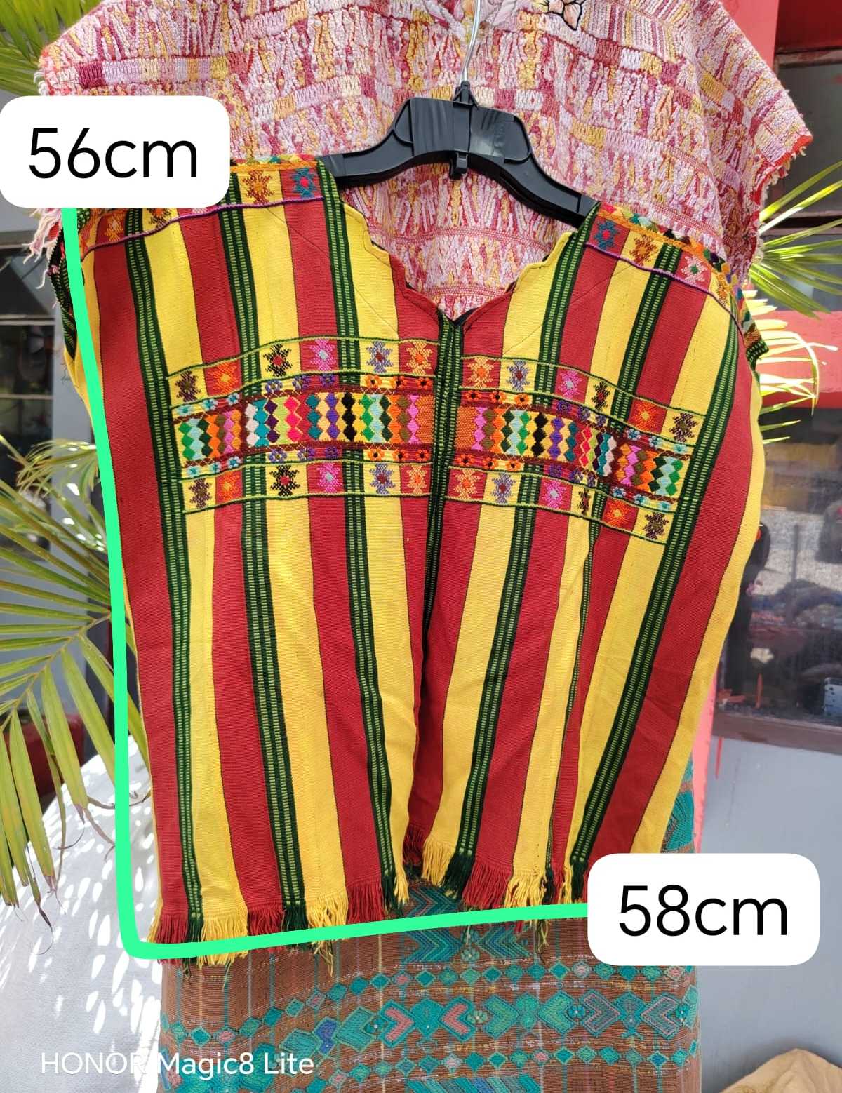 Red and yellow San Lucas Toliman huipil #5-217