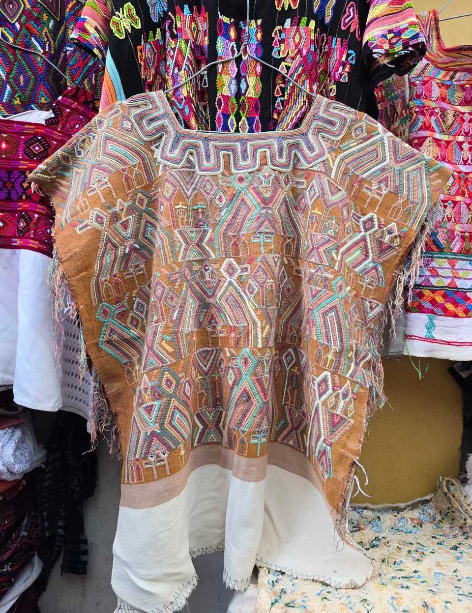 Warm brown Nebaj huipil #5-93