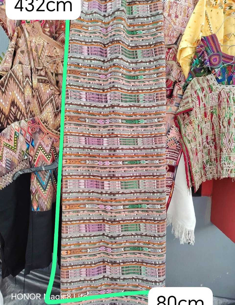 Pink and green Patzun corte #5-100