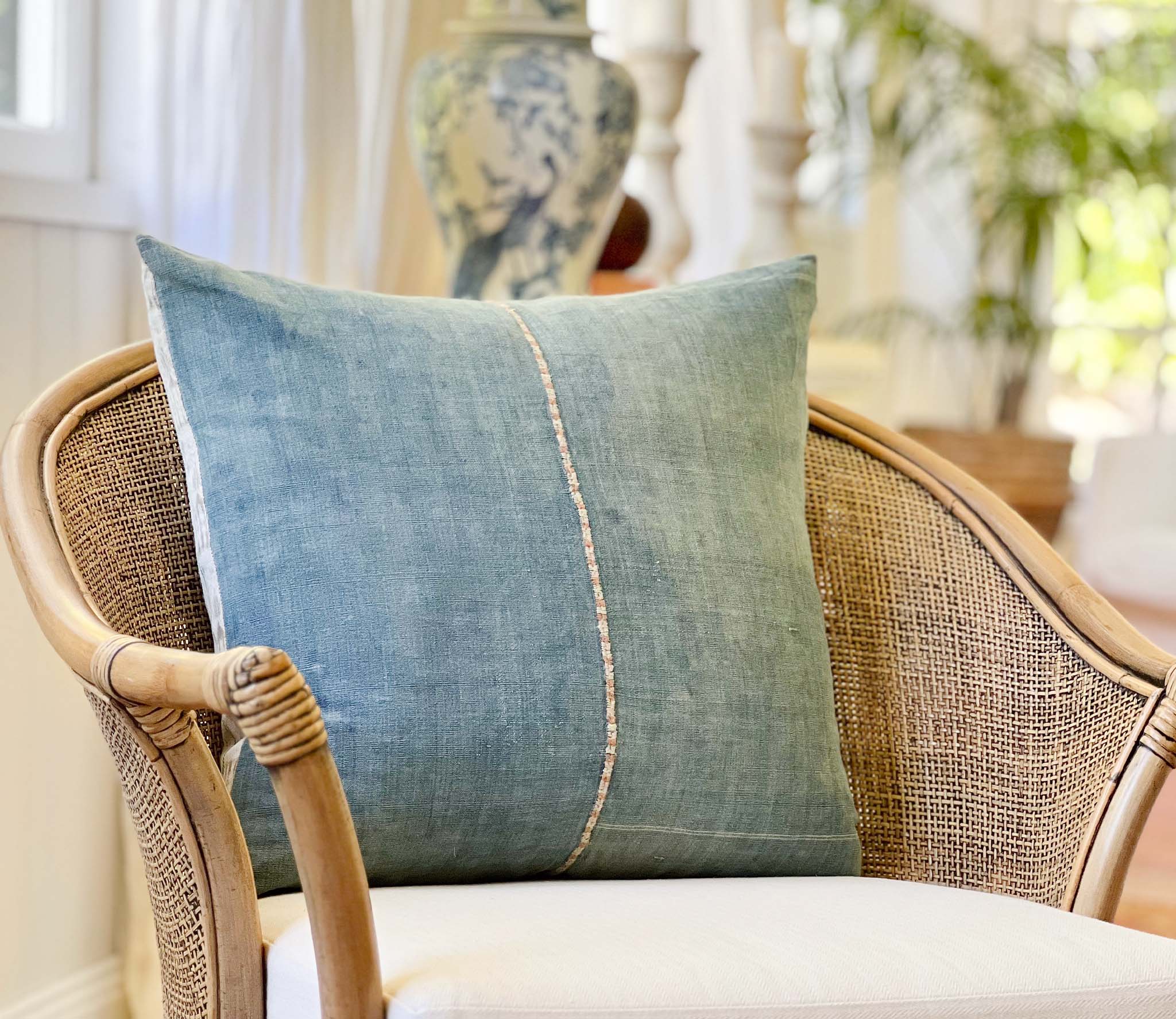 Faded indigo Pillow