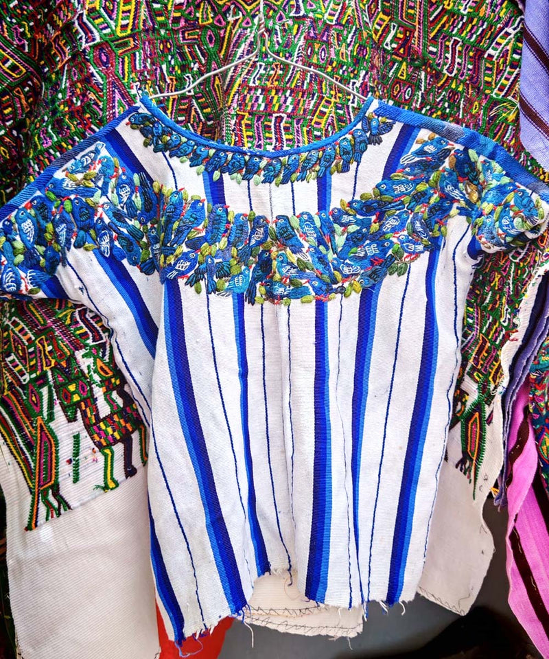 Embroidered Vintage Guatemalan huipil