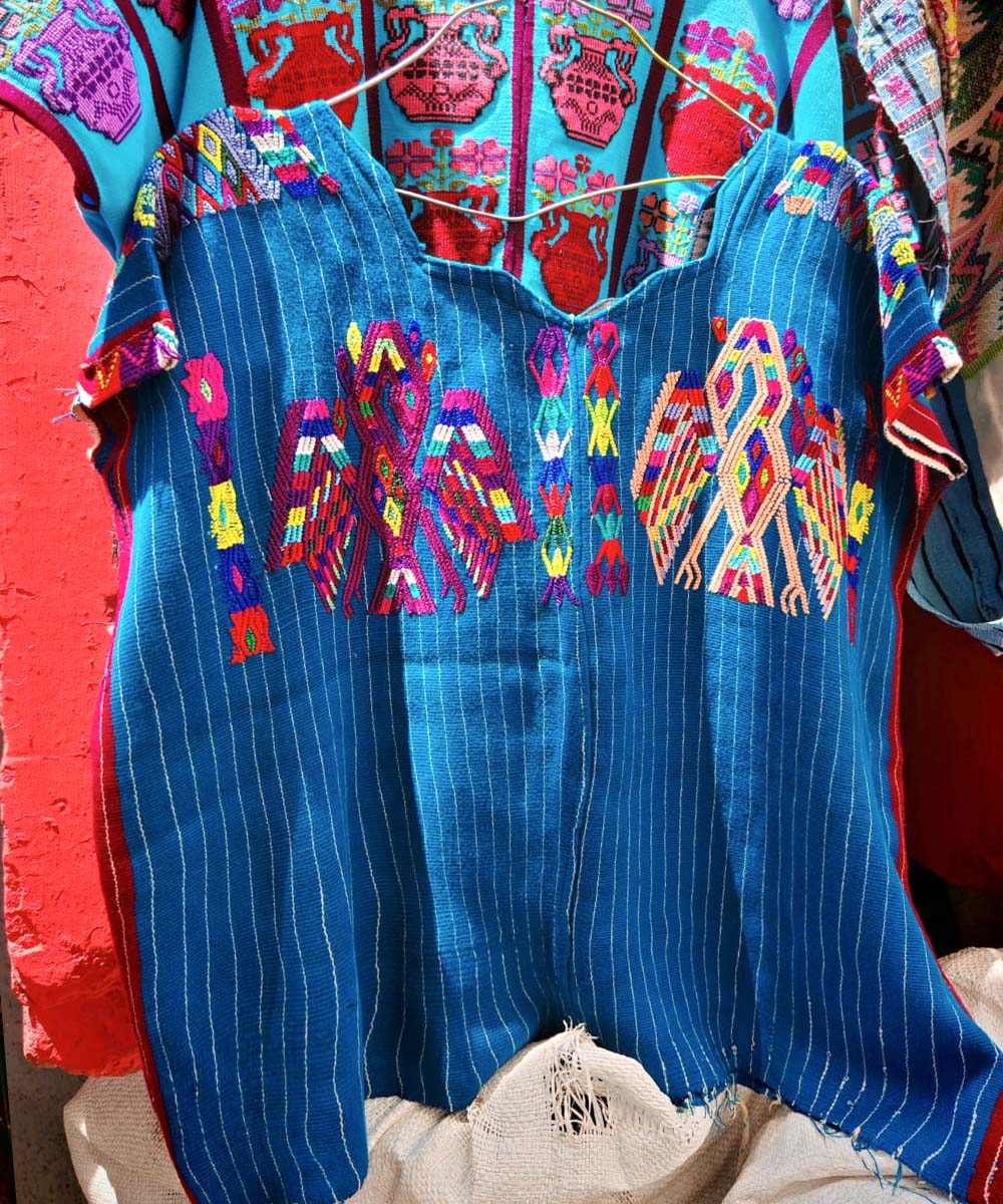 Embroidered Vintage Guatemalan huipil