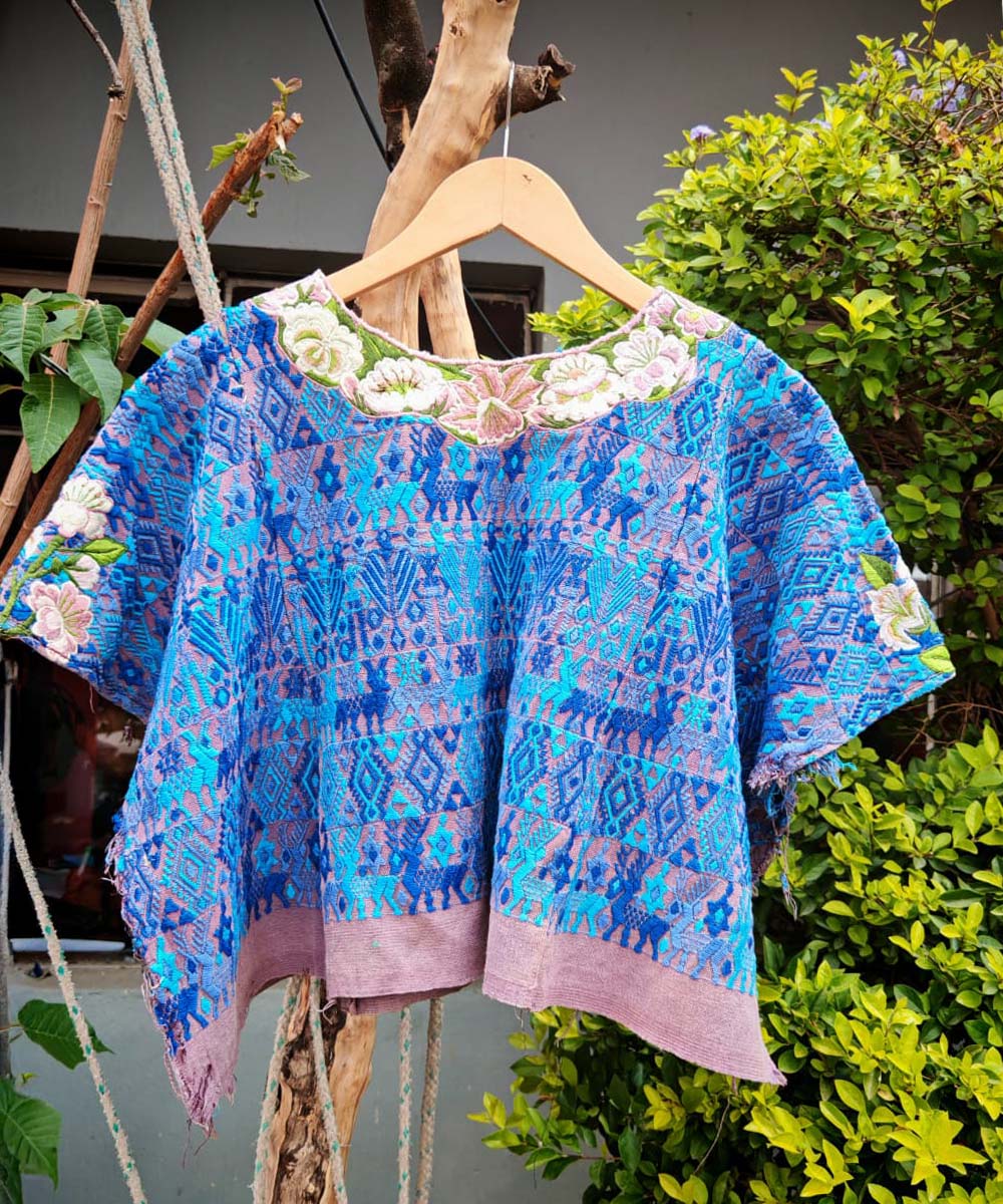 Embroidered Vintage Guatemalan huipil textile