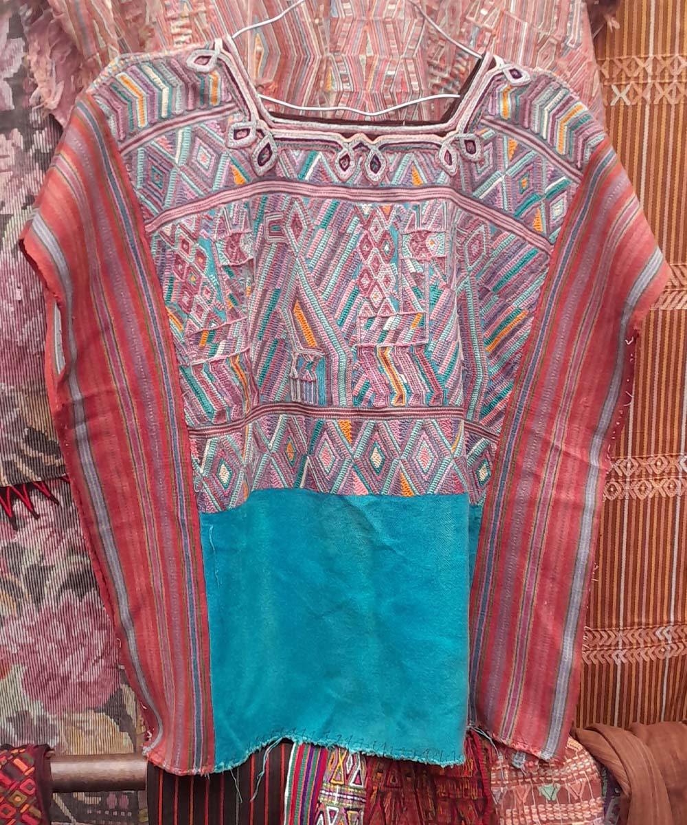 Embroidered Vintage Guatemalan huipil textile